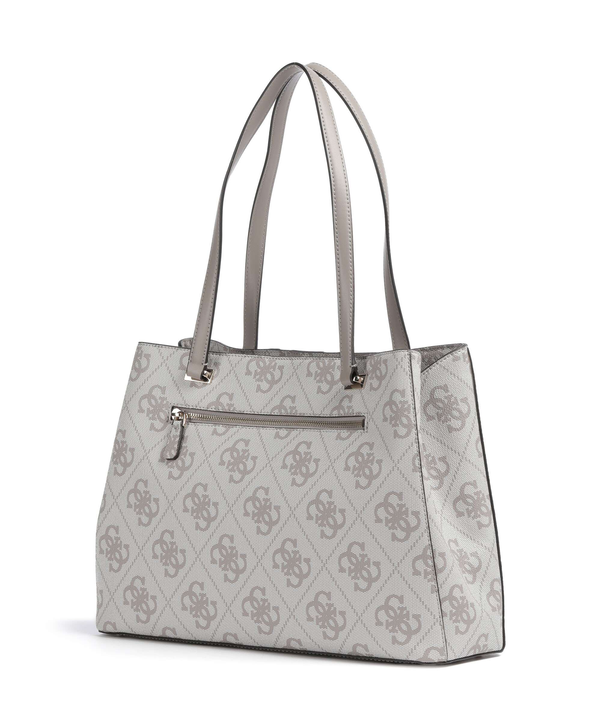 Guess Erenia Boodschappentas dark taupe logo - Image 2