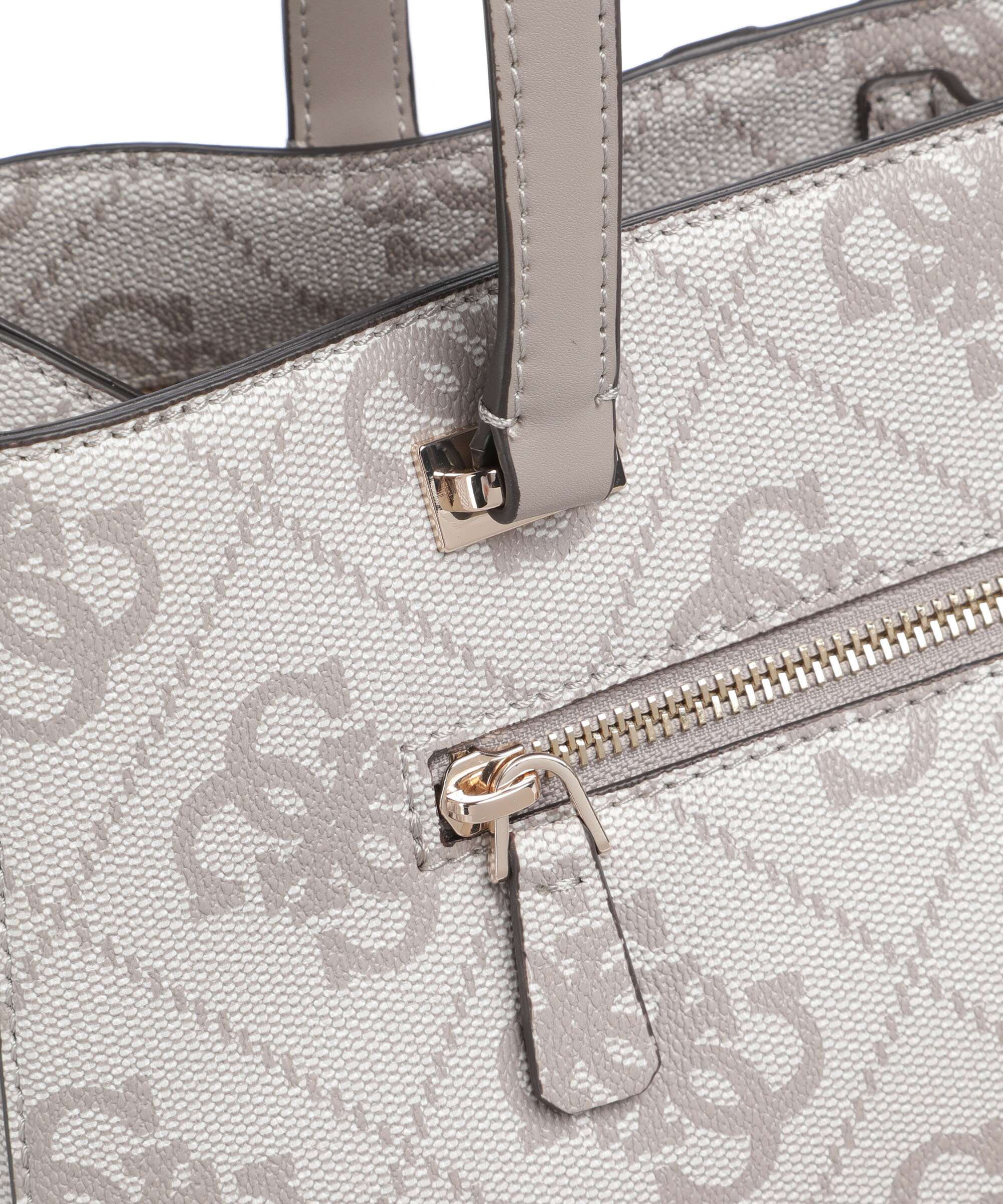 Guess Erenia Boodschappentas dark taupe logo - Image 4