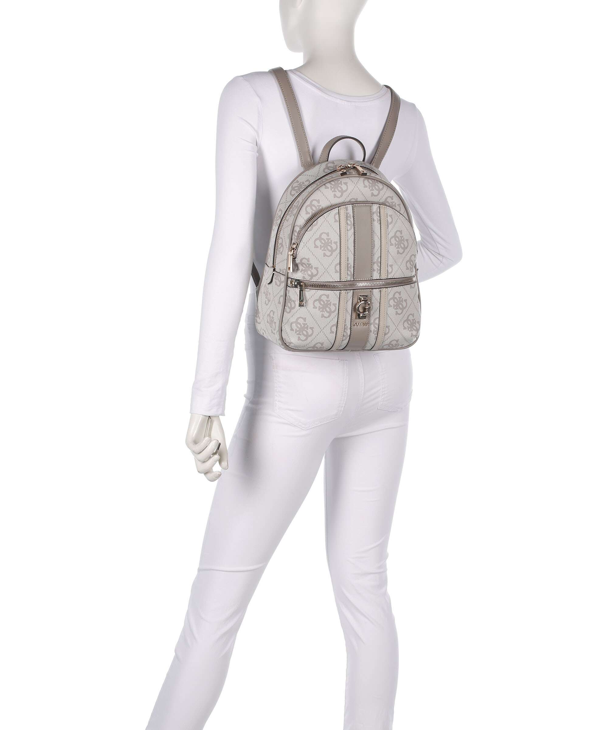 Guess Erenia Rugzak dark taupe logo - Image 3
