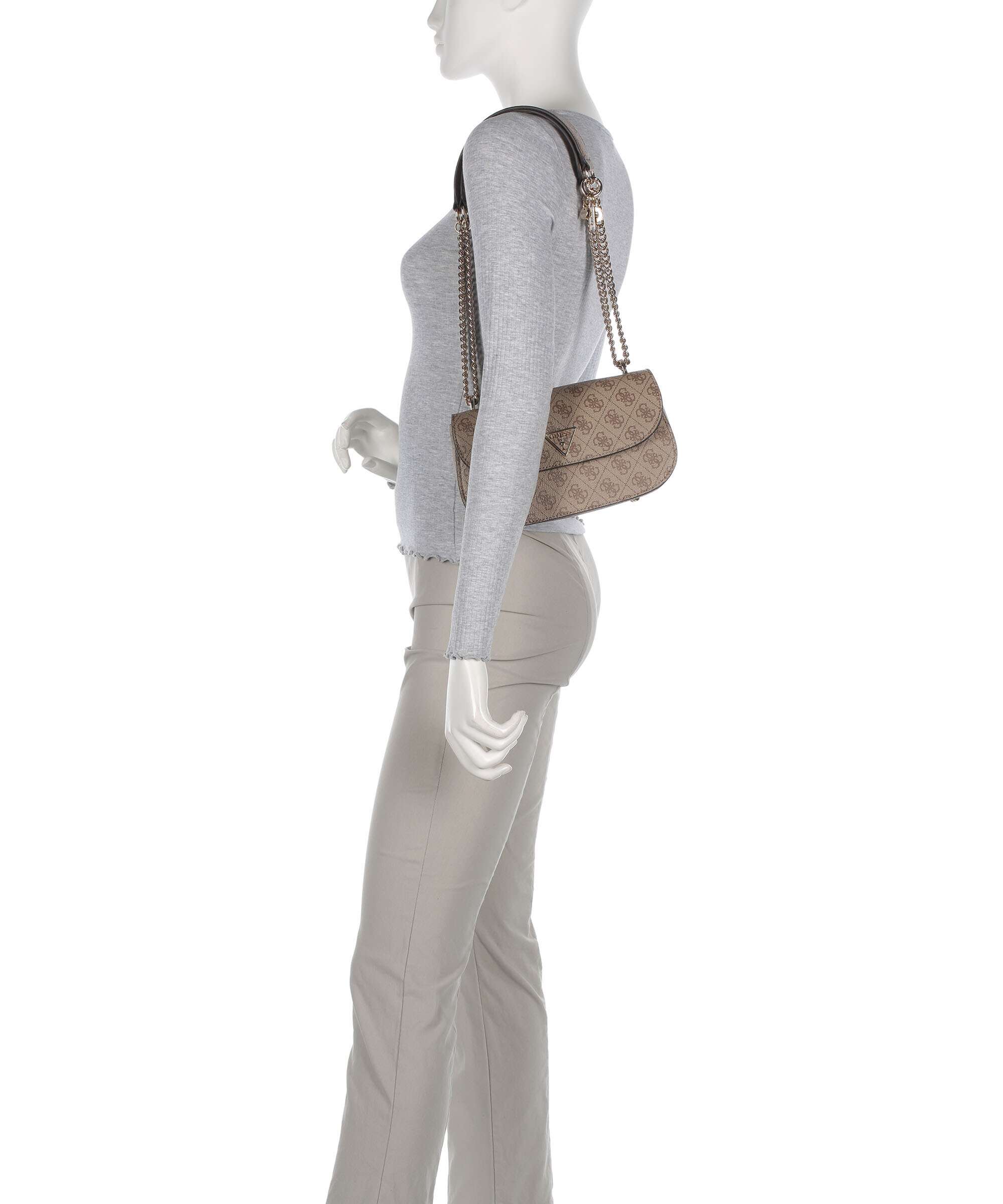 Guess Erica Eco Schoudertas latte logo - Image 3