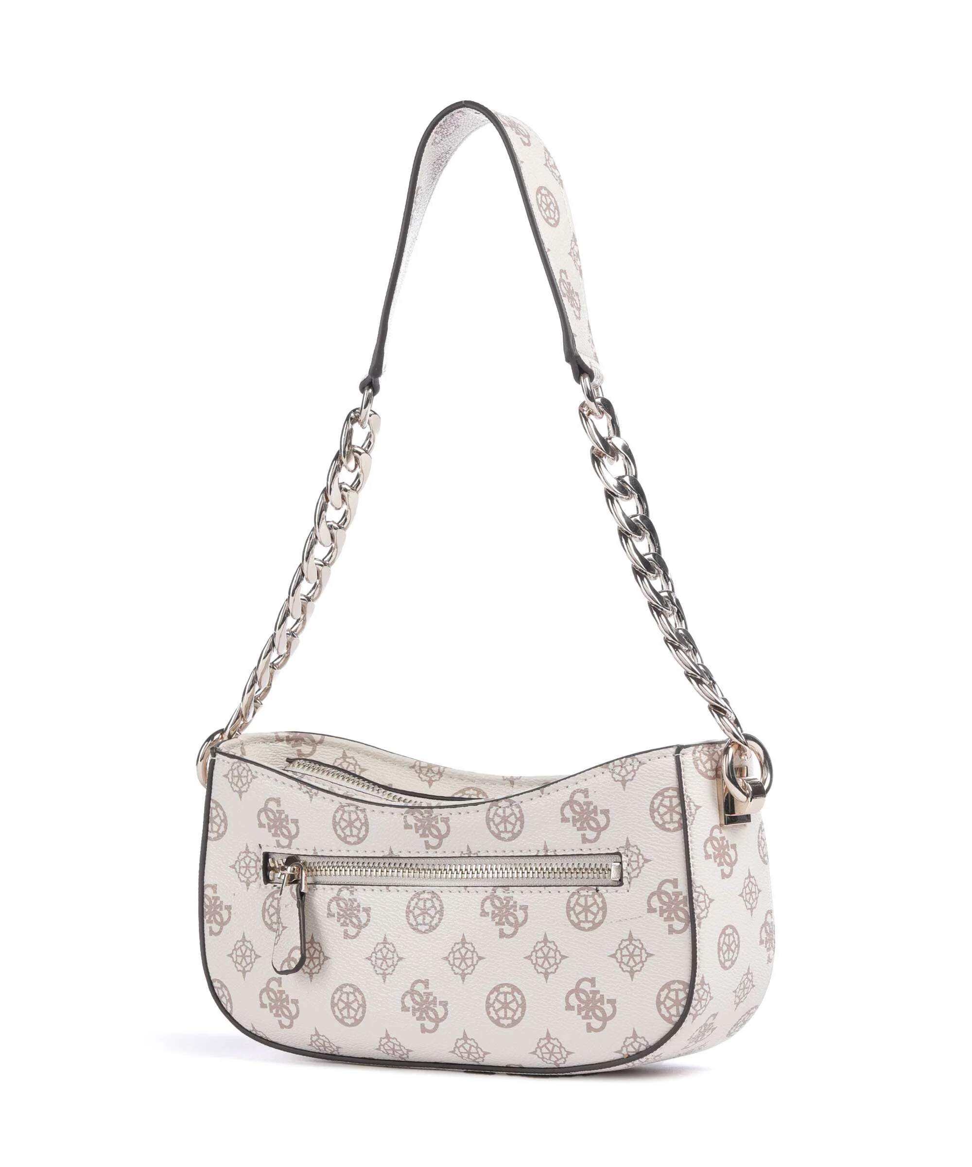 Guess Evelune Schoudertas cream logo - Image 2
