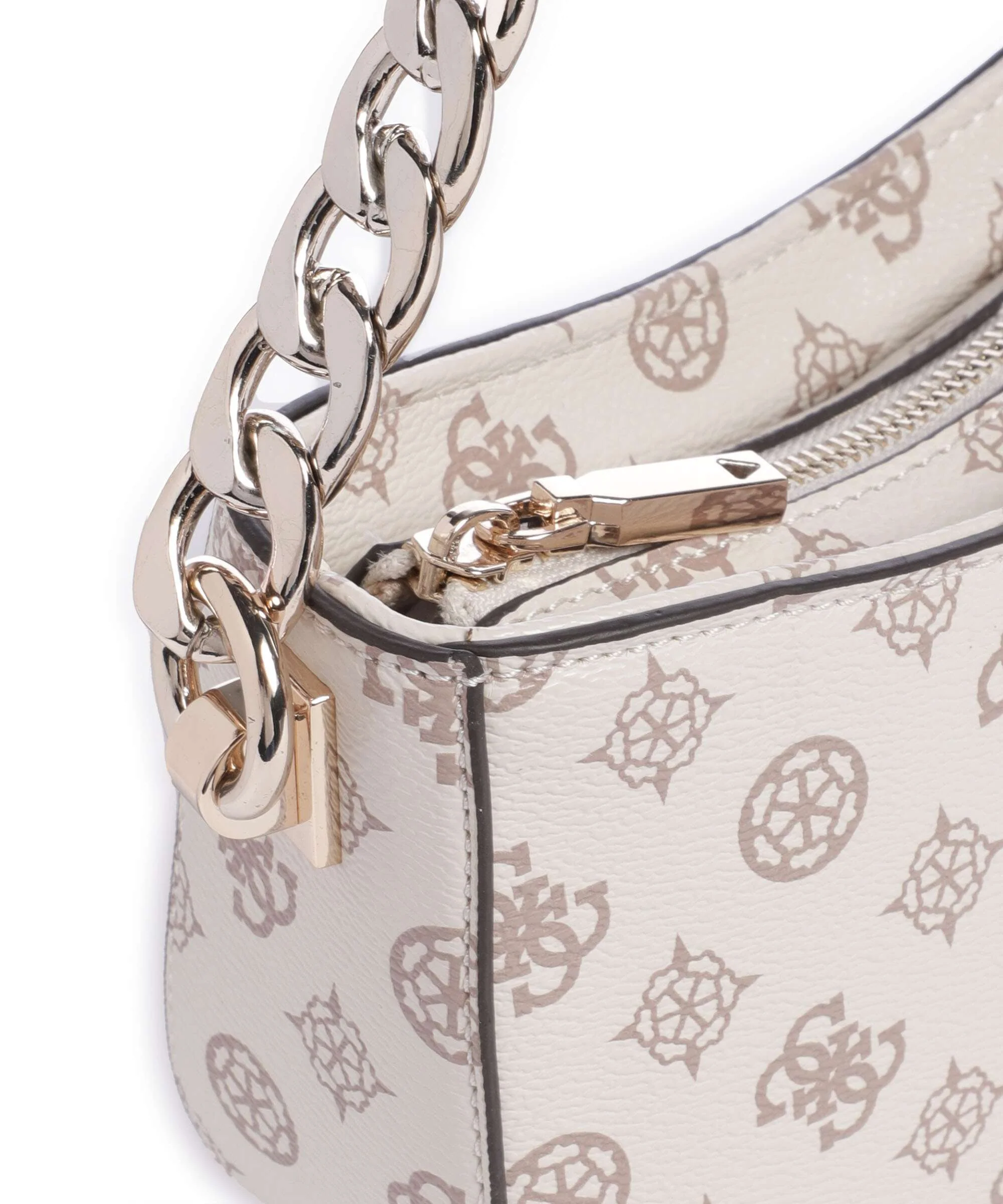 Guess Evelune Schoudertas cream logo - Image 4