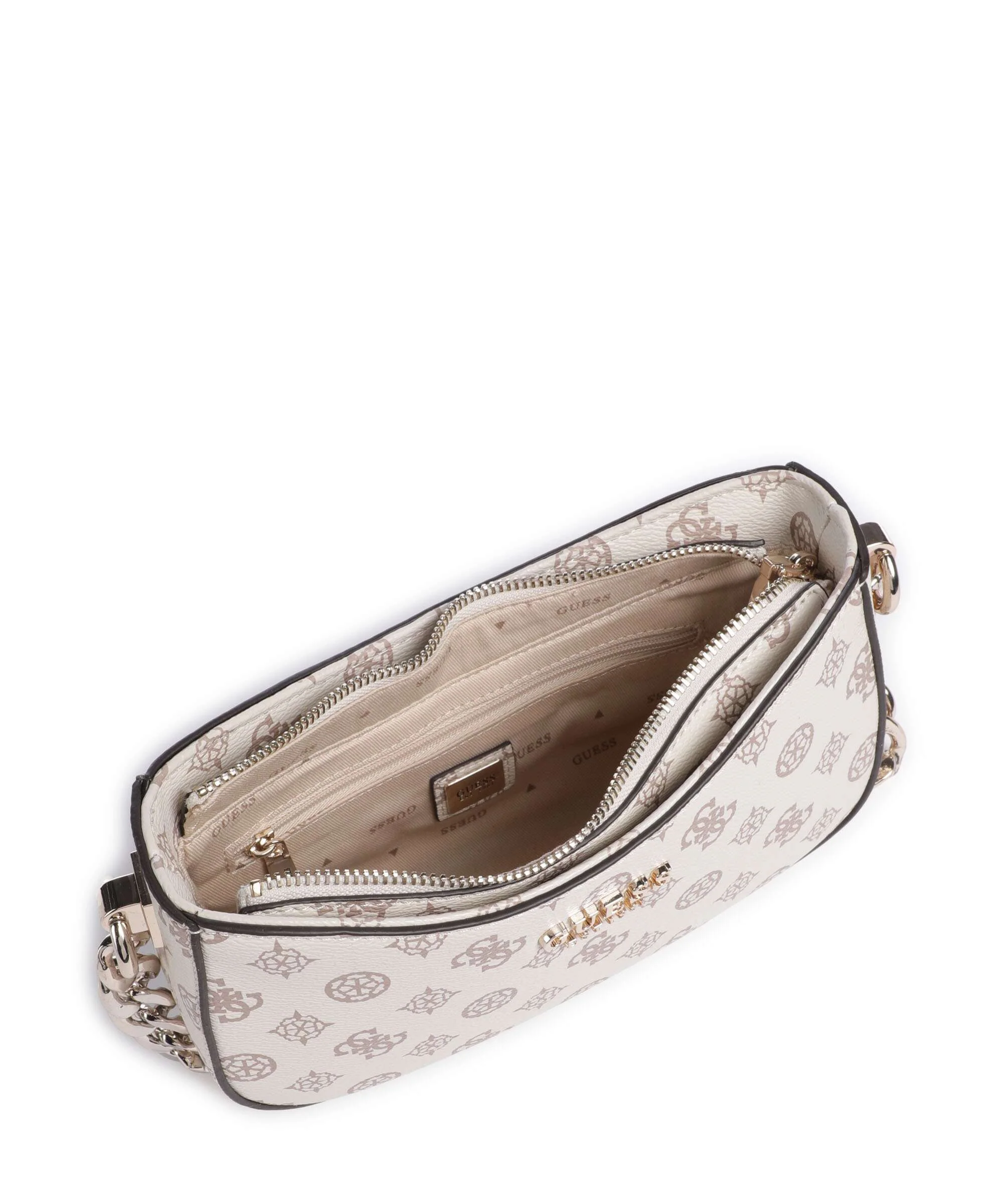 Guess Evelune Schoudertas cream logo - Image 6