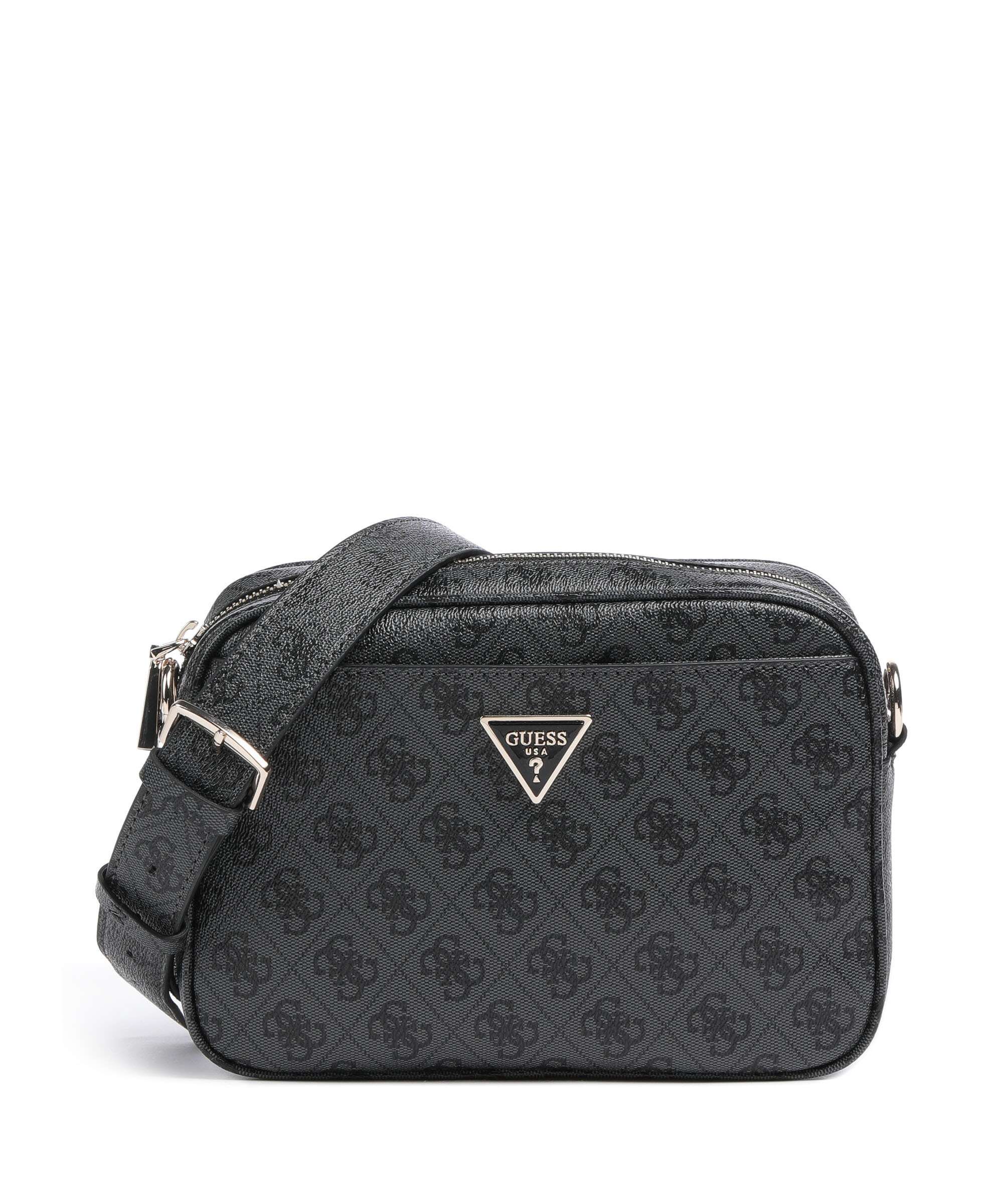 Guess Meridian Crossbody tas coal logo