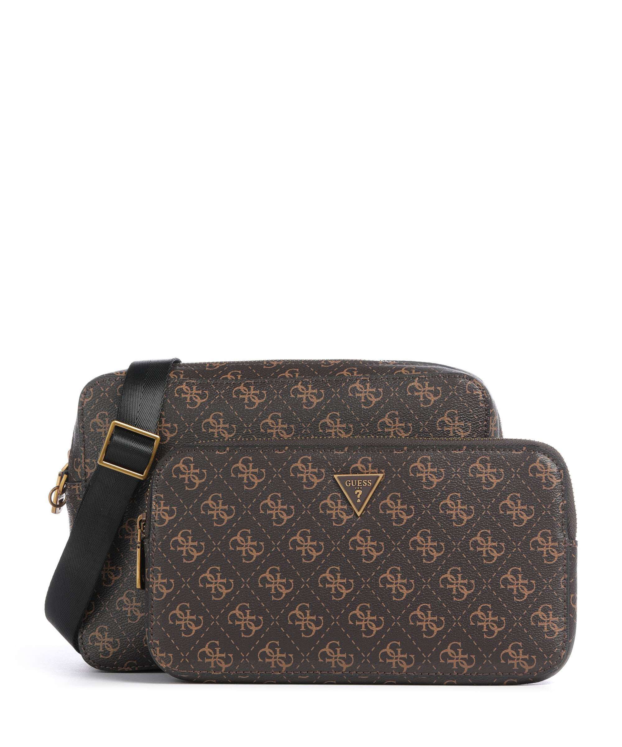 Guess Milano Crossbody tas brown/ochre/burgundy - Image 2