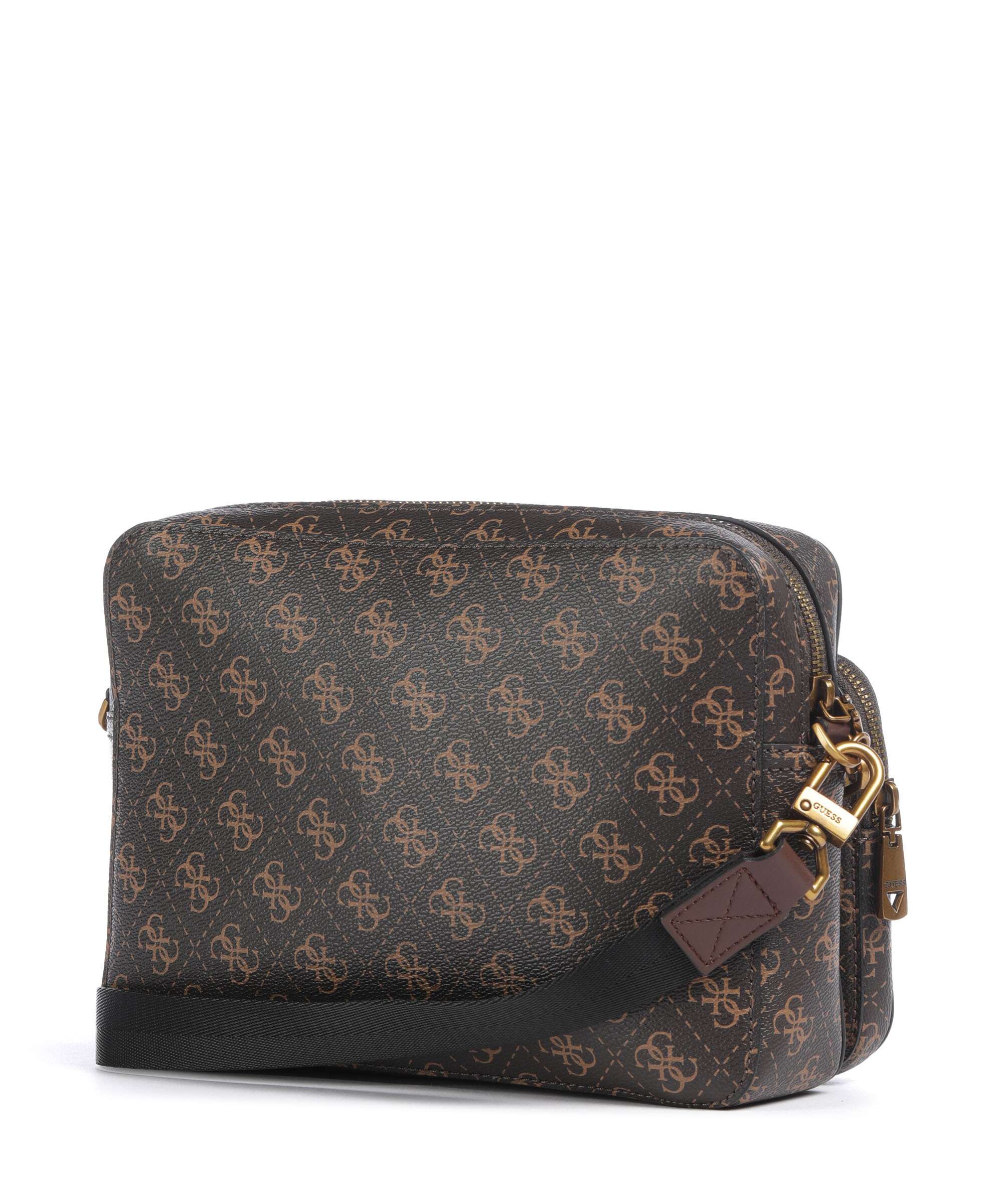 Guess Milano Crossbody tas brown/ochre/burgundy - Image 4