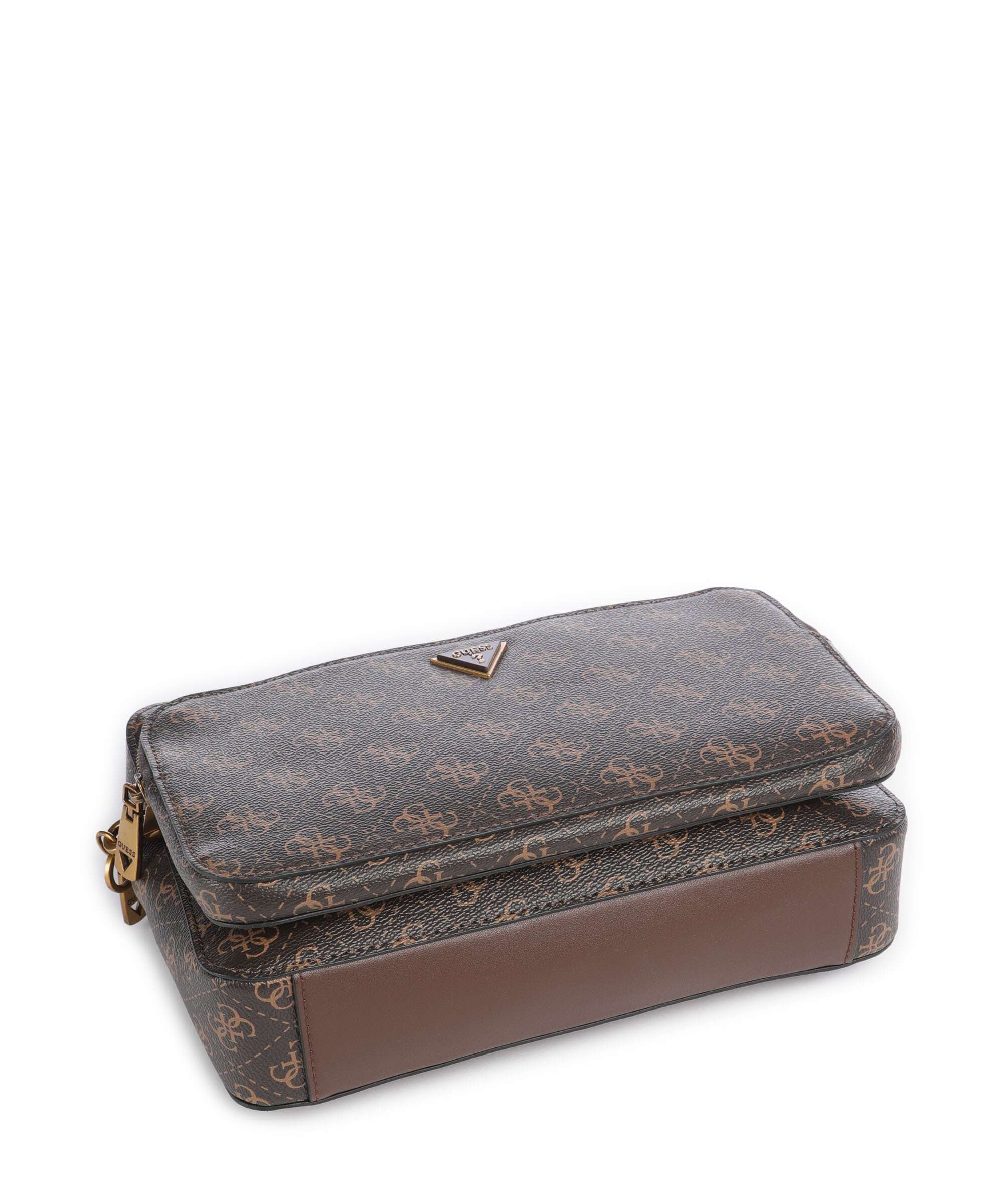 Guess Milano Crossbody tas brown/ochre/burgundy - Image 5