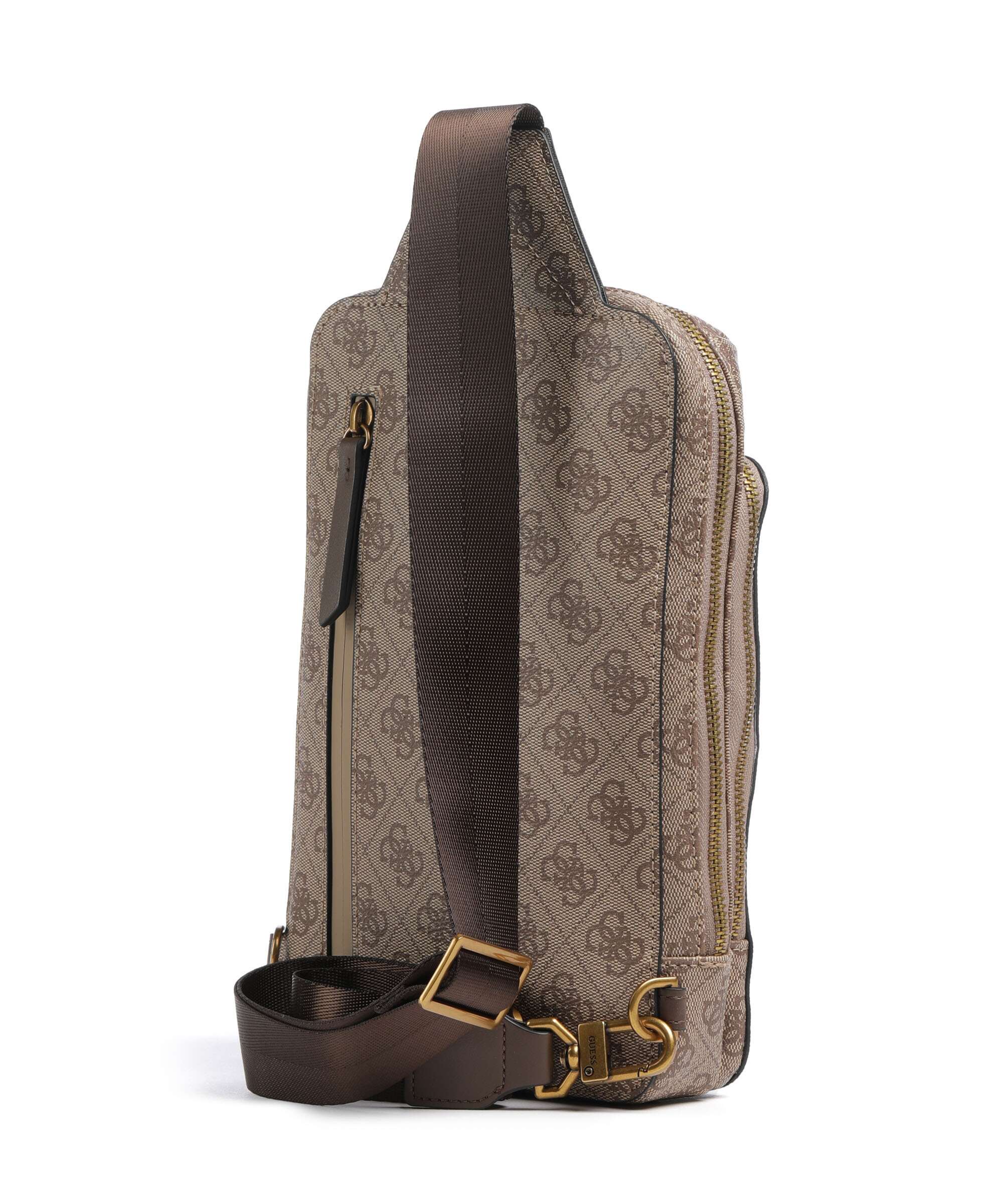 Guess Milano Sling rugzak beige/brown - Image 2