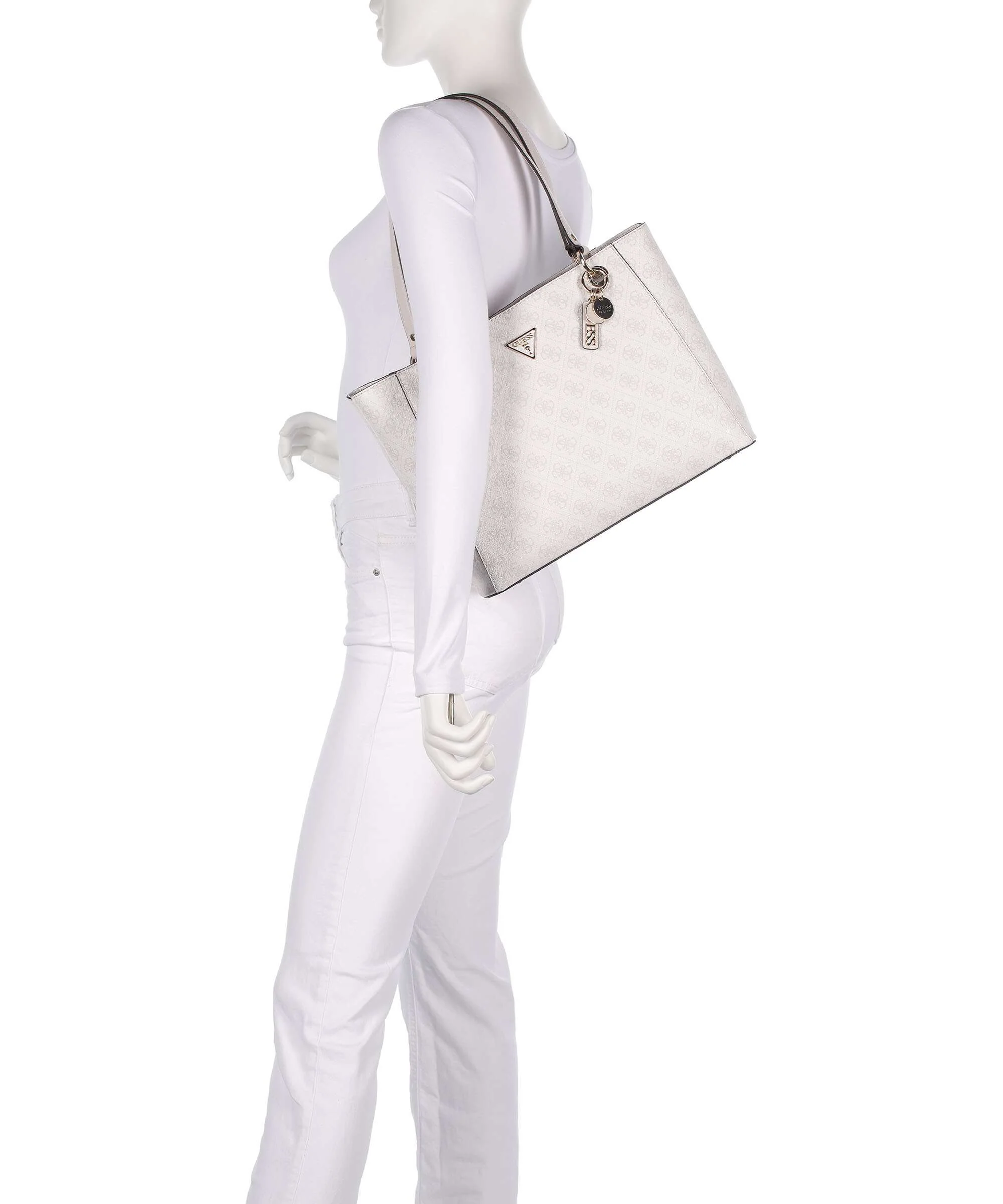 Guess Noelle Boodschappentas white logo - Image 3