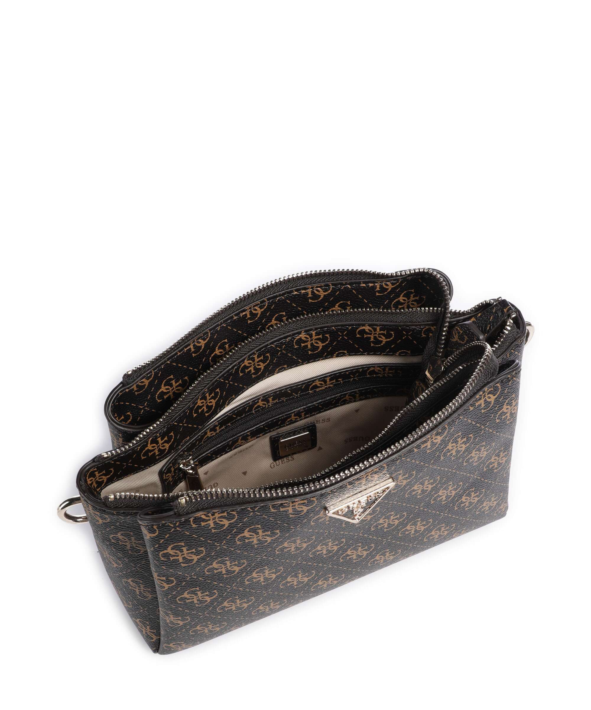 Guess Noelle Q Logo Crossbody tas brown - Image 6