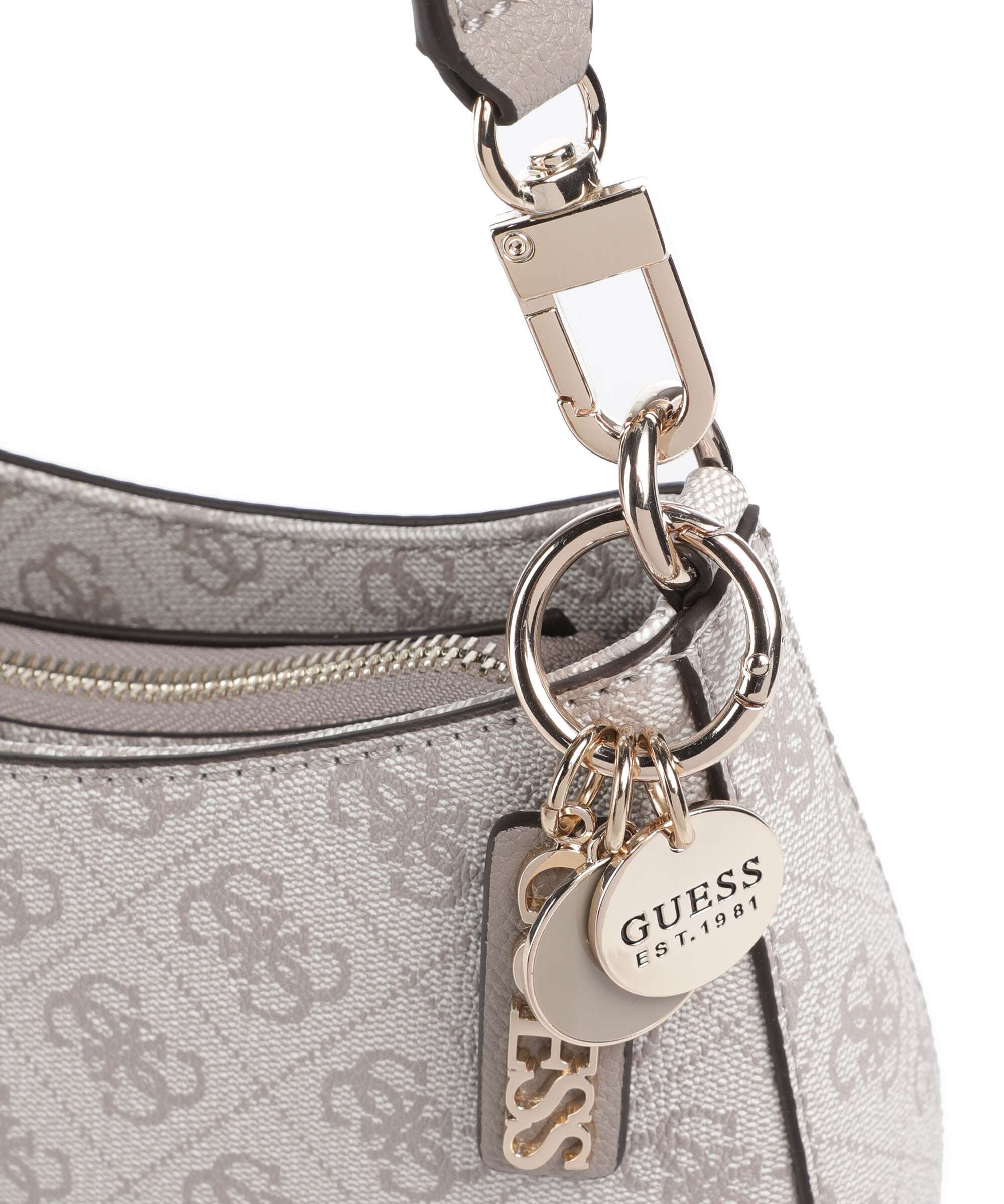 Guess Noelle Schoudertas dark taupe logo - Image 4