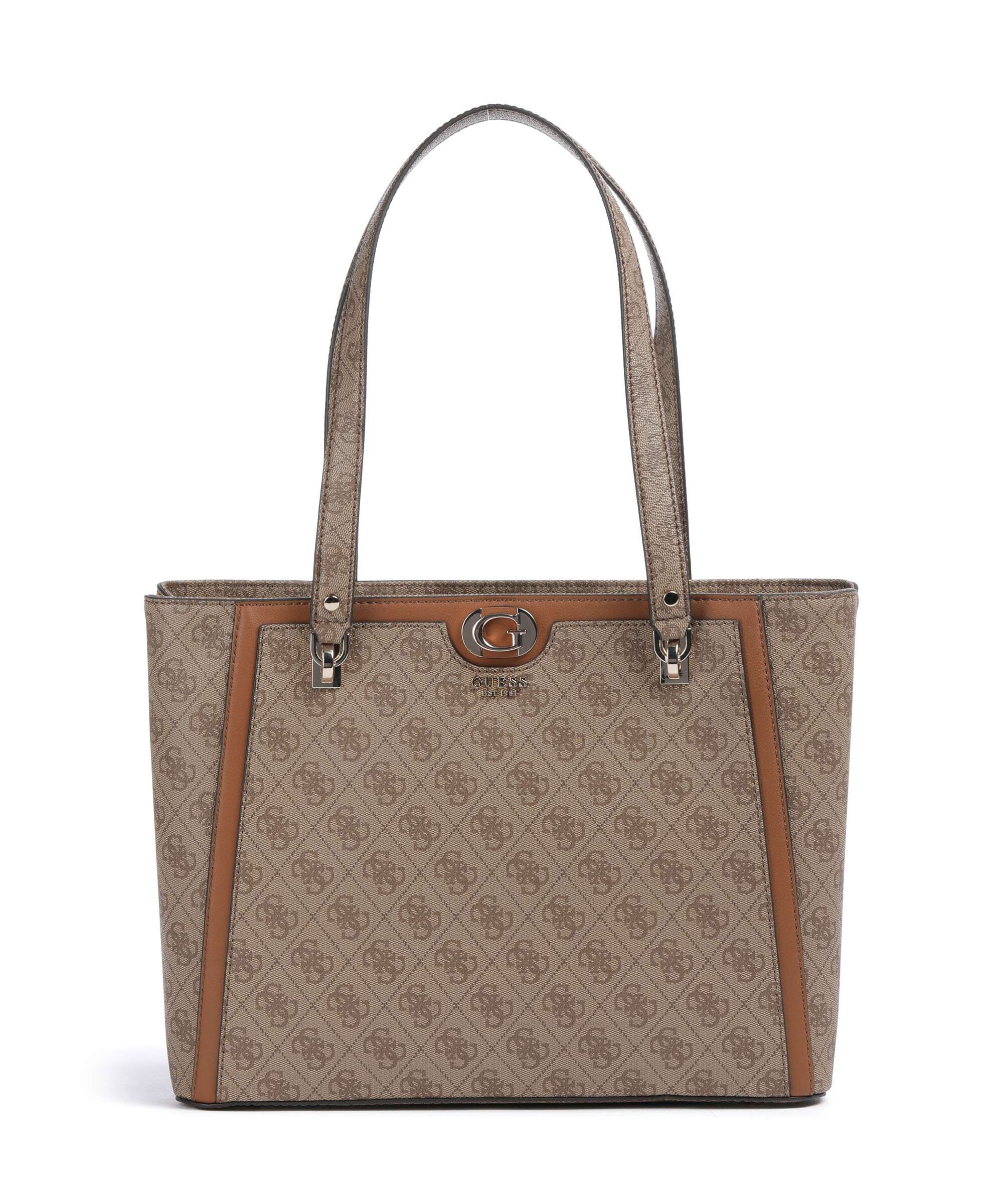 Guess Orlina 4G Logo Boodschappentas latte logo/brown