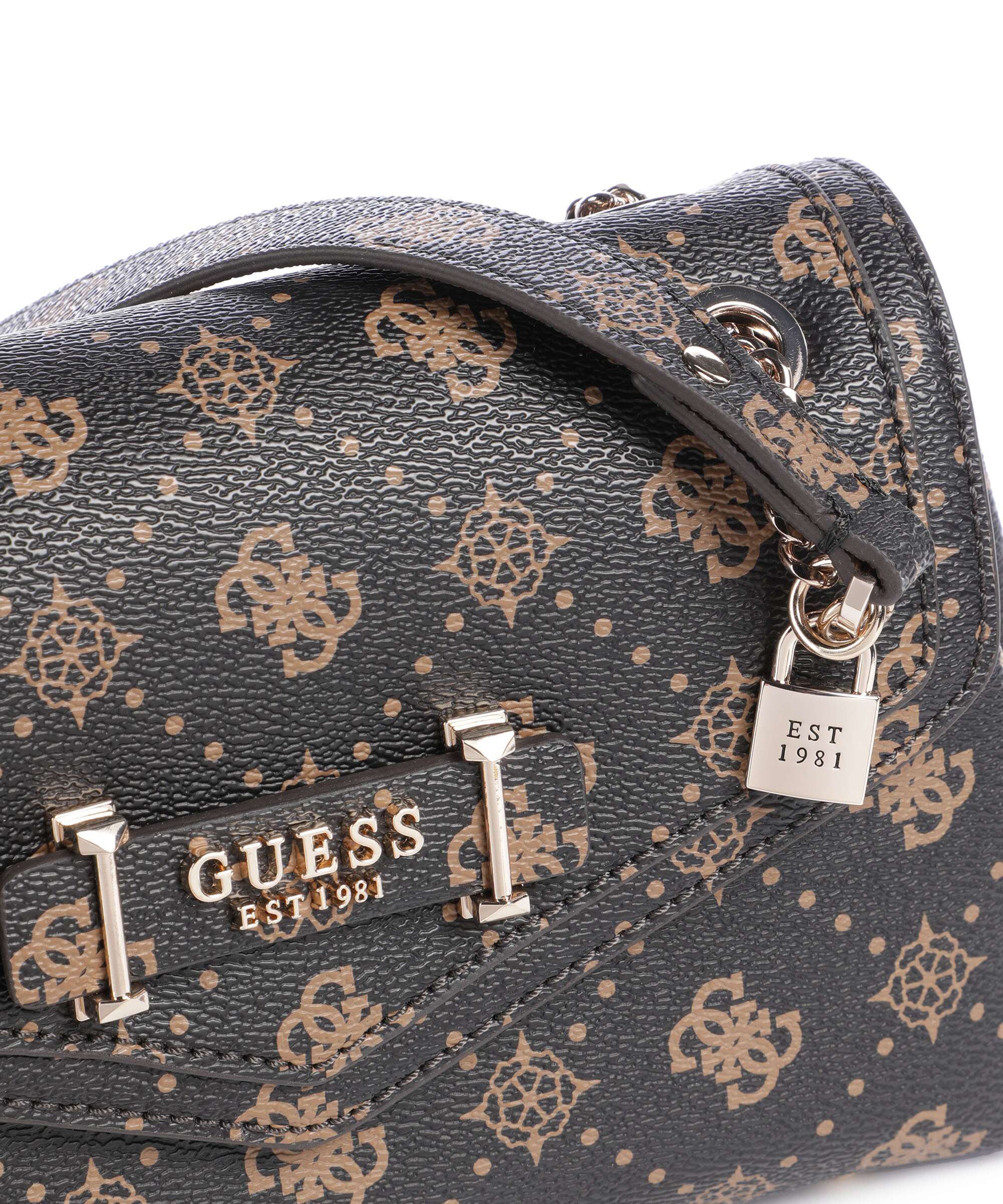 Guess Silia Schoudertas espresso logo - Image 5