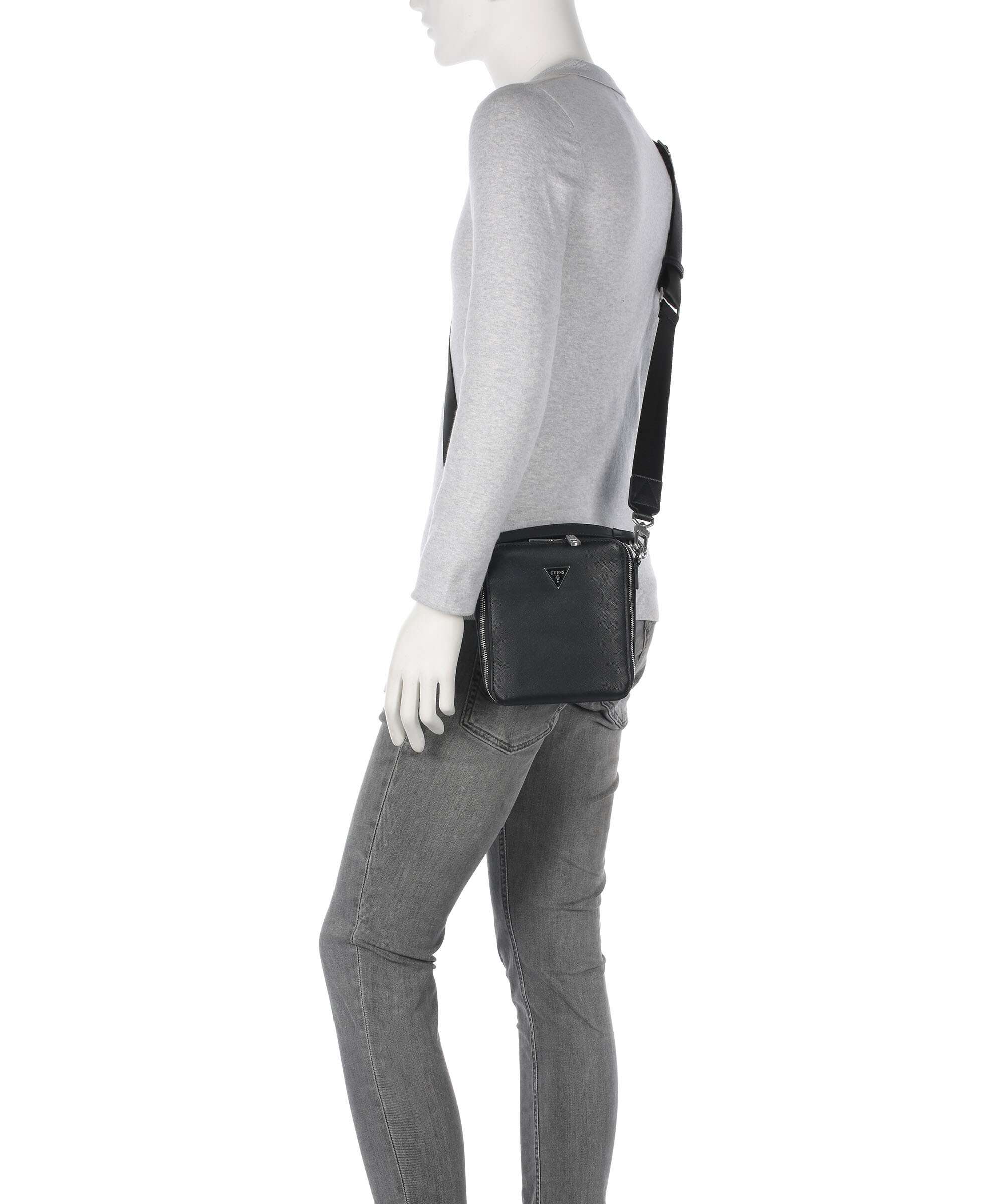 Guess Torino Eco Crossbody tas black - Image 3