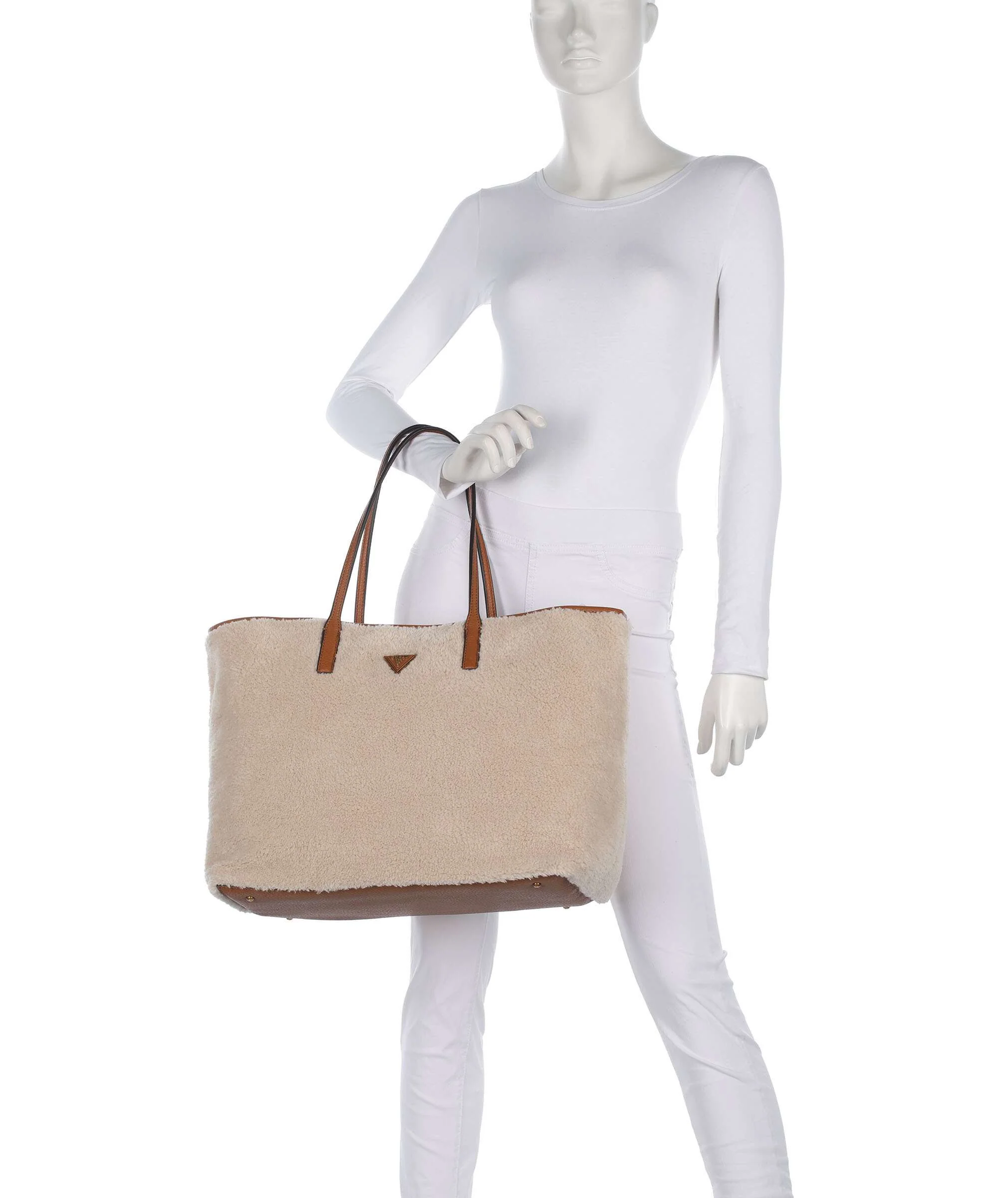 Guess Victtoria Large Boodschappentas natural/cognac - Image 3