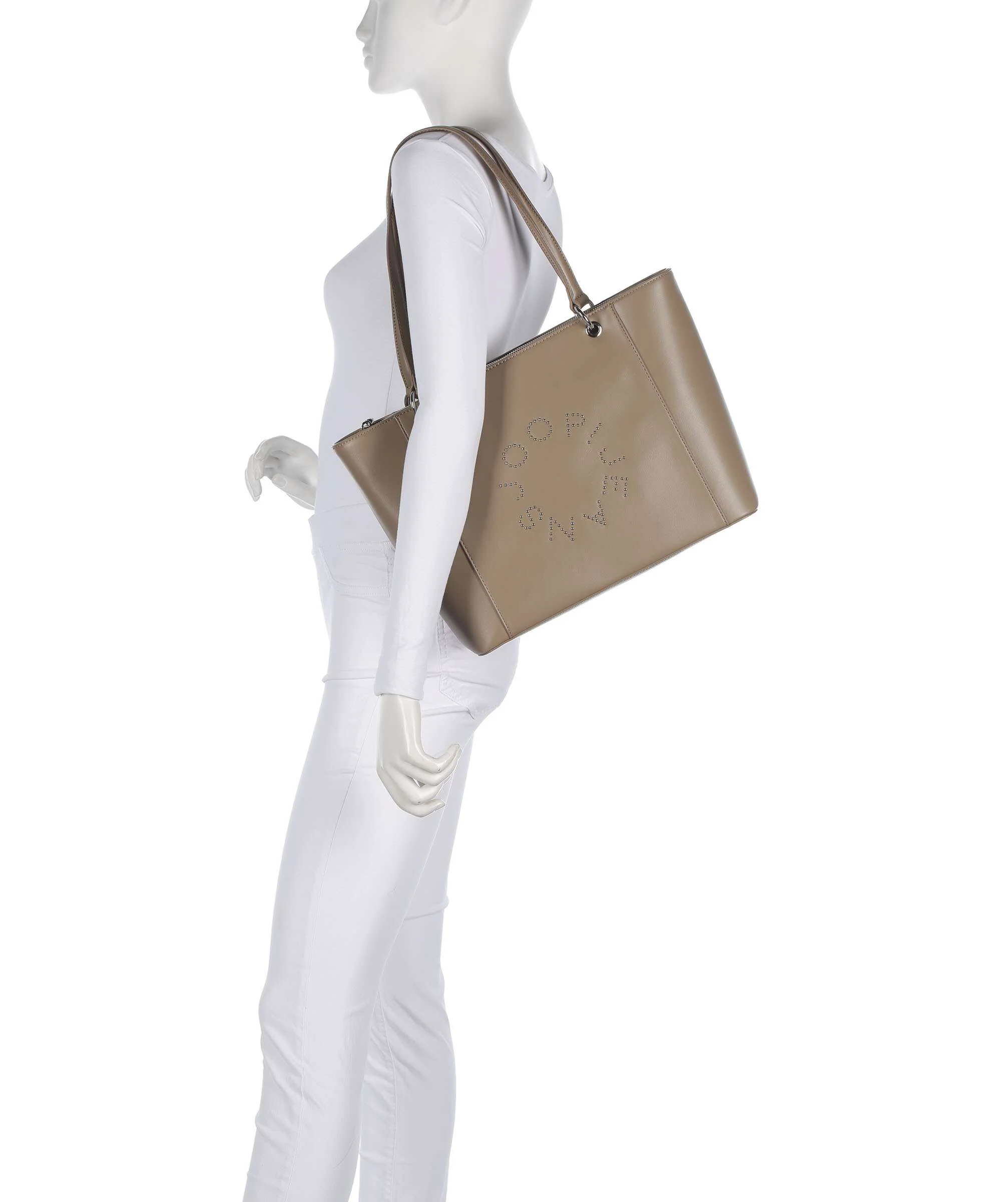 JOOP! Jeans Giro Borchia Imani Boodschappentas taupe - Image 3