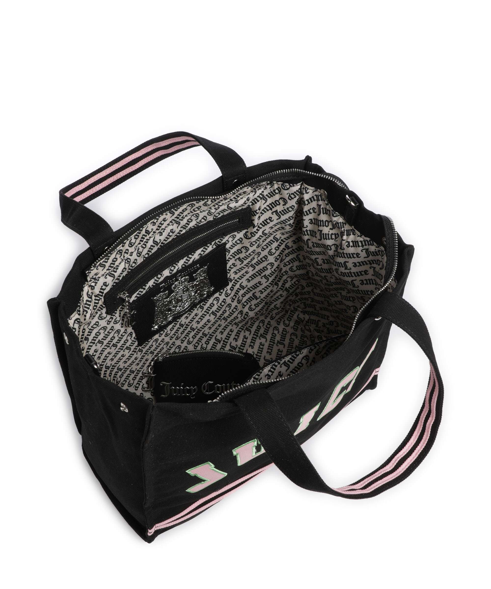 Juicy Couture Iris Patch Canvas L Boodschappentas black/juicy pink - Image 7
