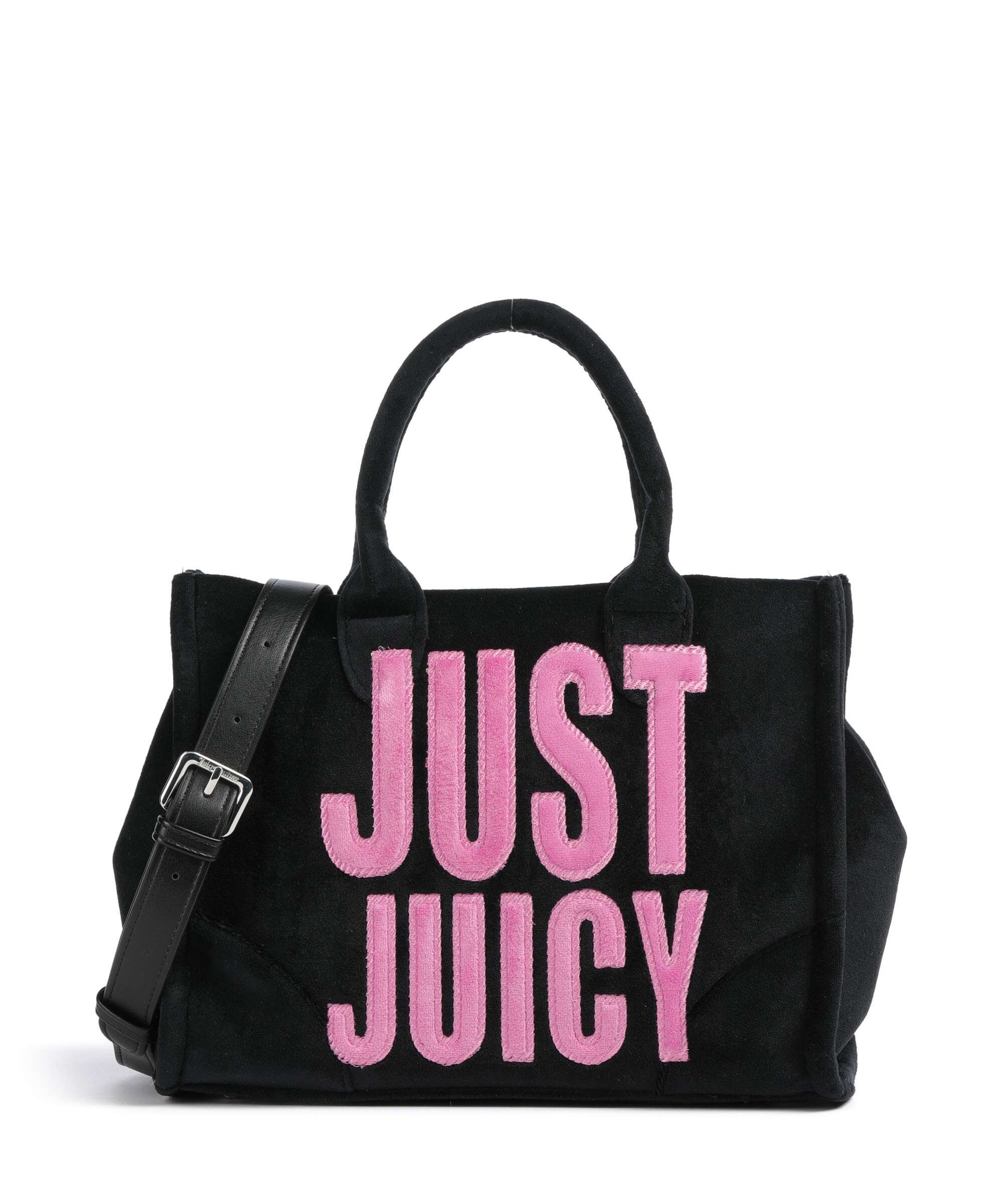 Juicy Couture Iris Patch Velvet M Handtas black