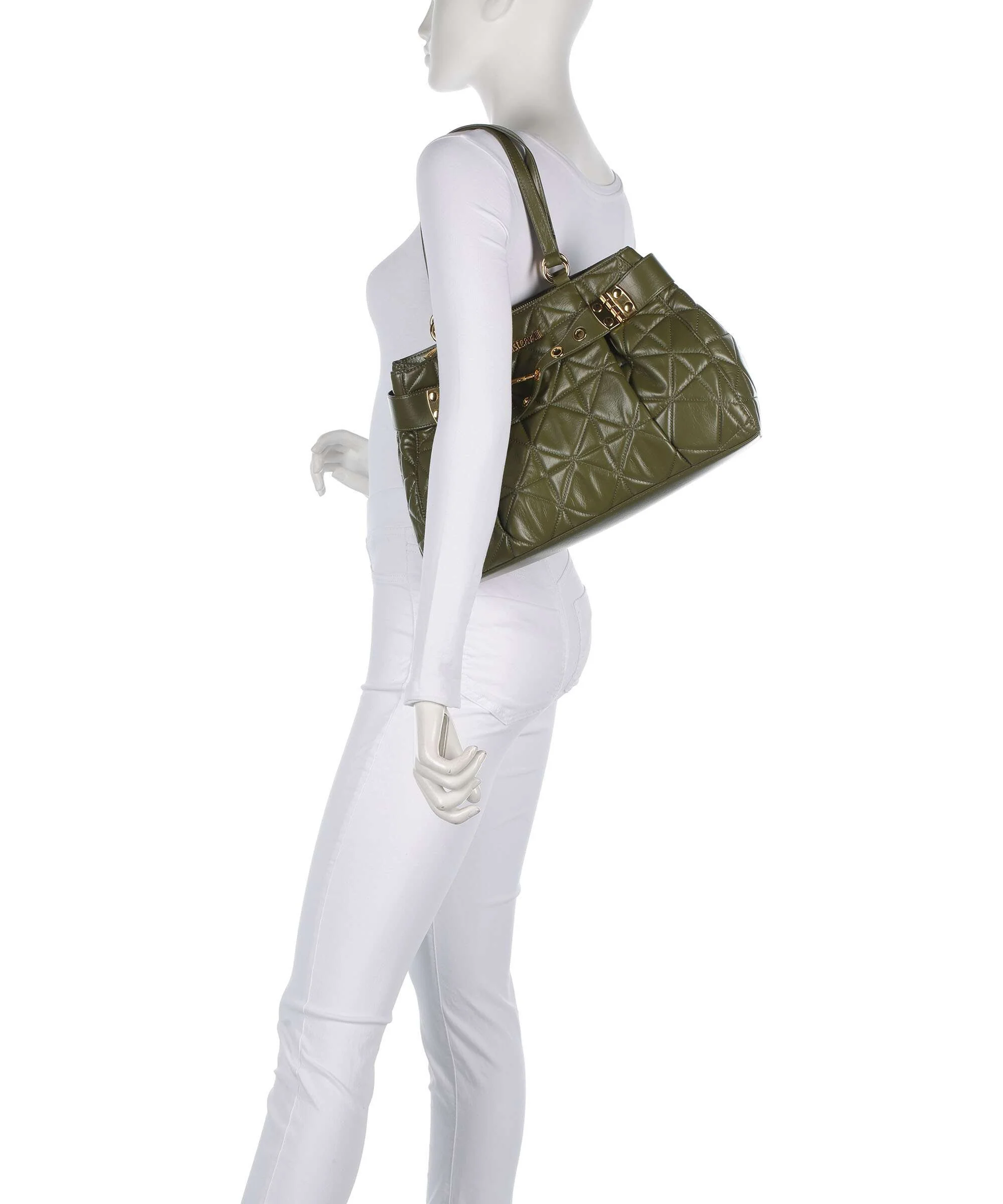 Just Cavalli Boodschappentas military olive - Image 3