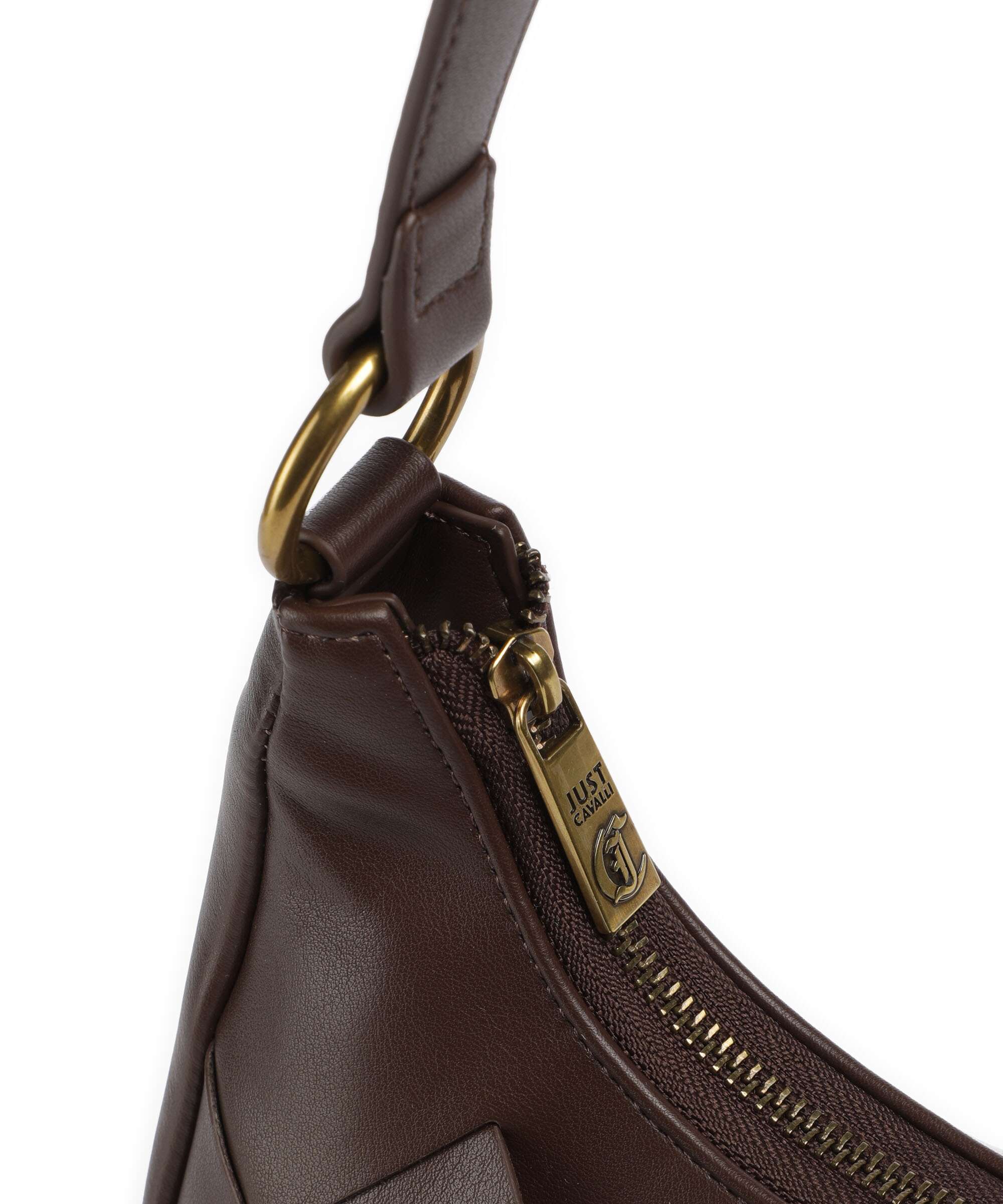 Just Cavalli Iconic Snakes Braided Schoudertas black coffee - Image 4
