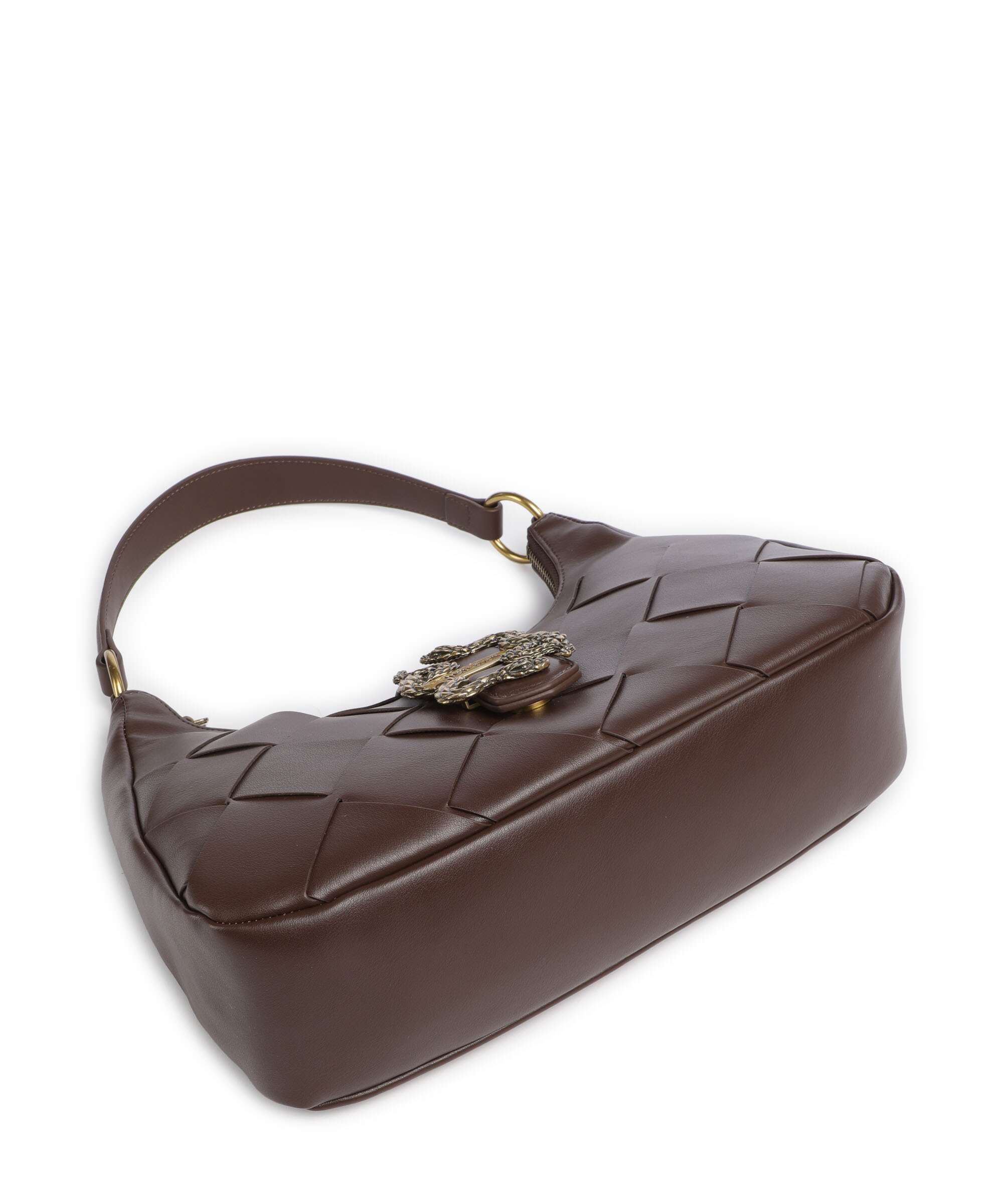 Just Cavalli Iconic Snakes Braided Schoudertas black coffee - Image 5