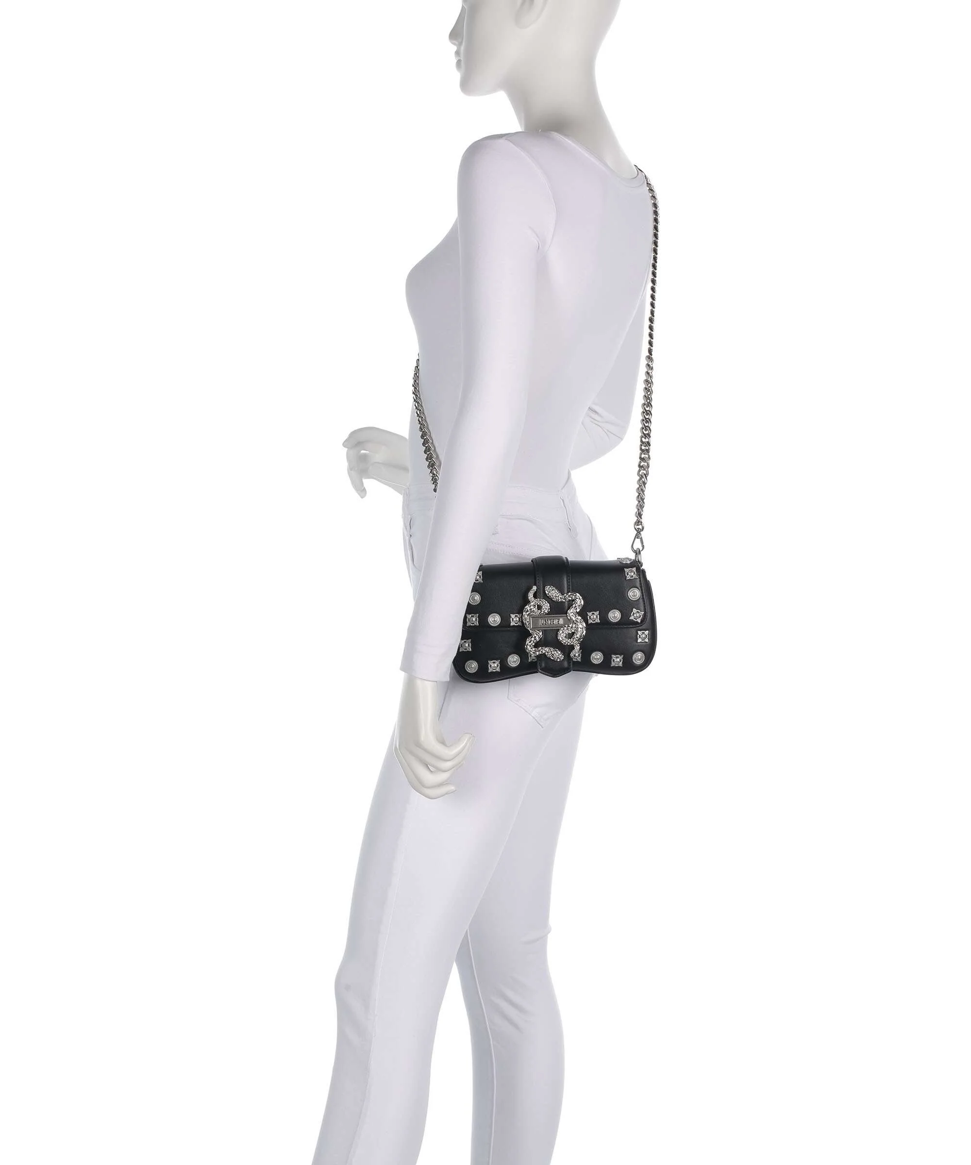 Just Cavalli Iconic Snakes Crossbody tas black - Image 3