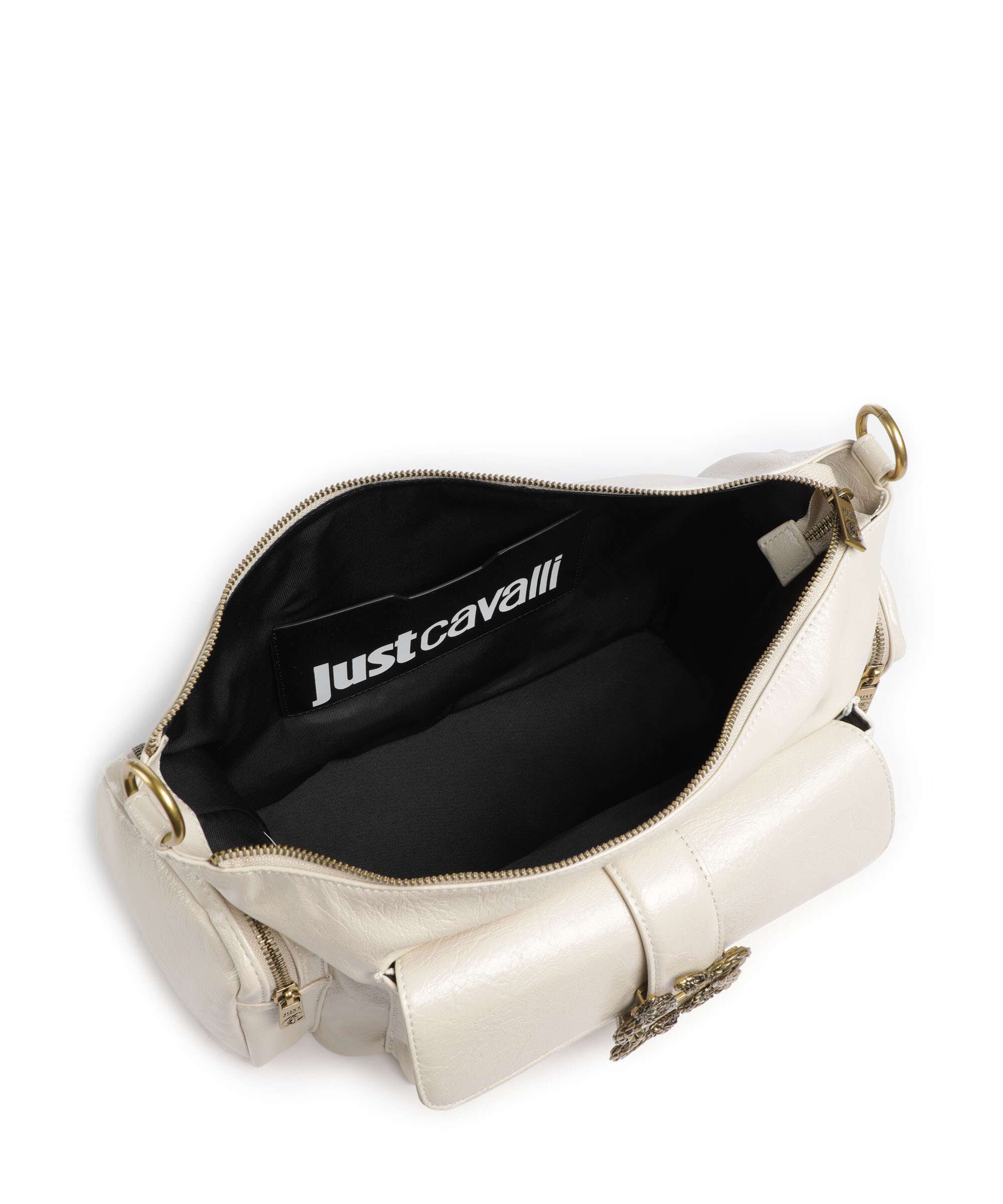 Just Cavalli Iconic Snakes Pockets Schoudertas pristine - Image 6