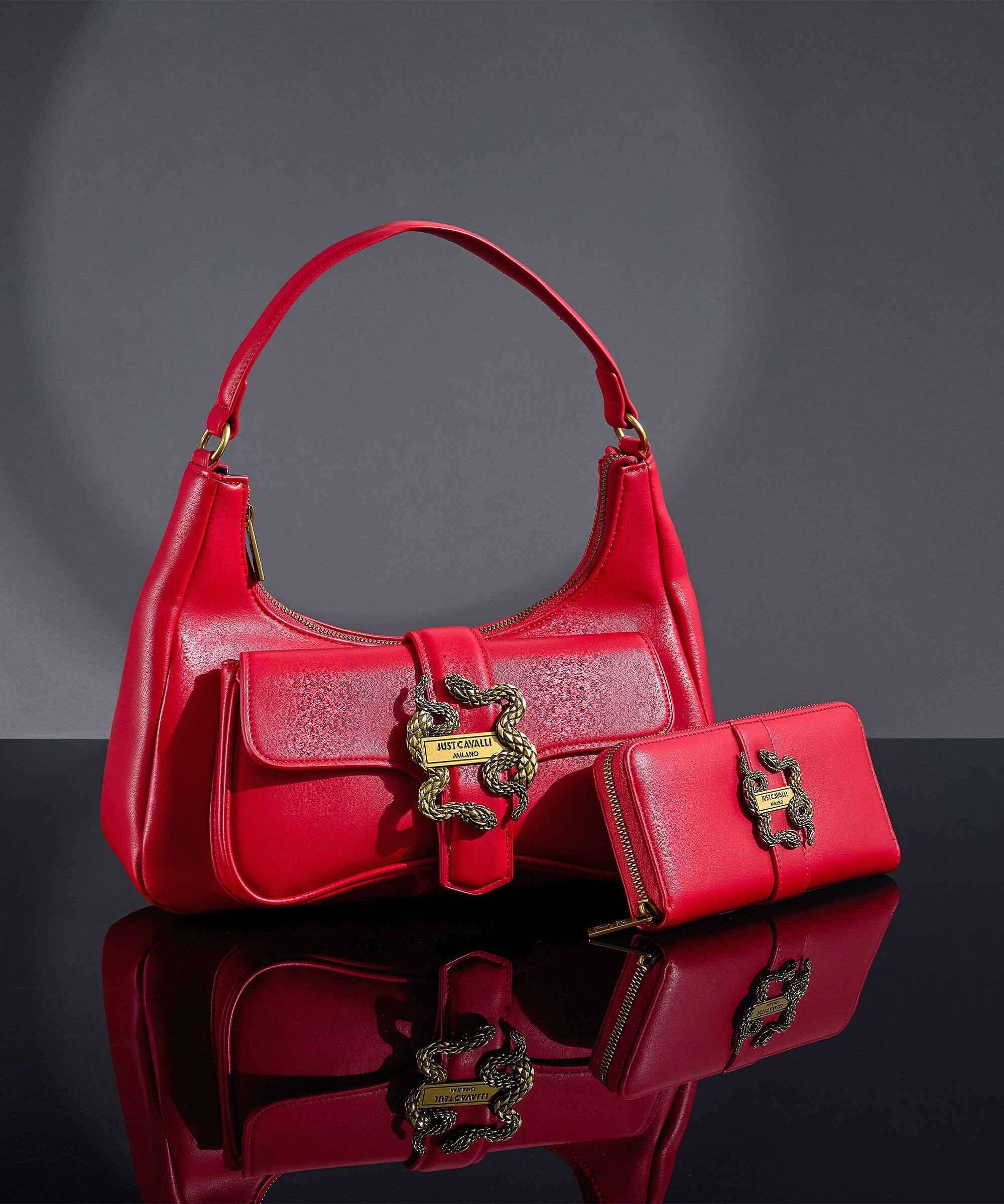 Just Cavalli Iconic Snakes Portemonnee tango red - Image 5