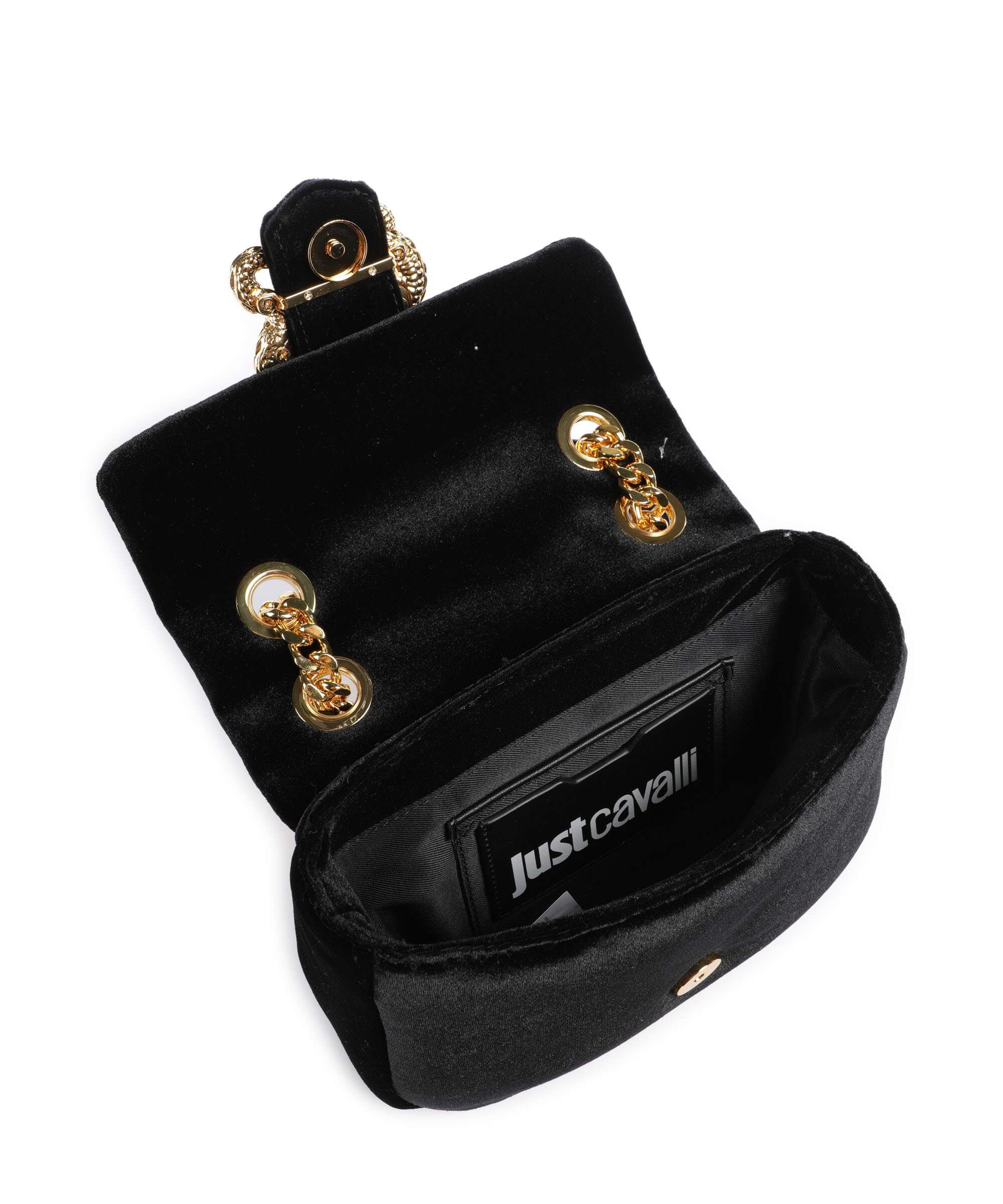 Just Cavalli Iconic Snakes Puffy Schoudertas black - Image 7
