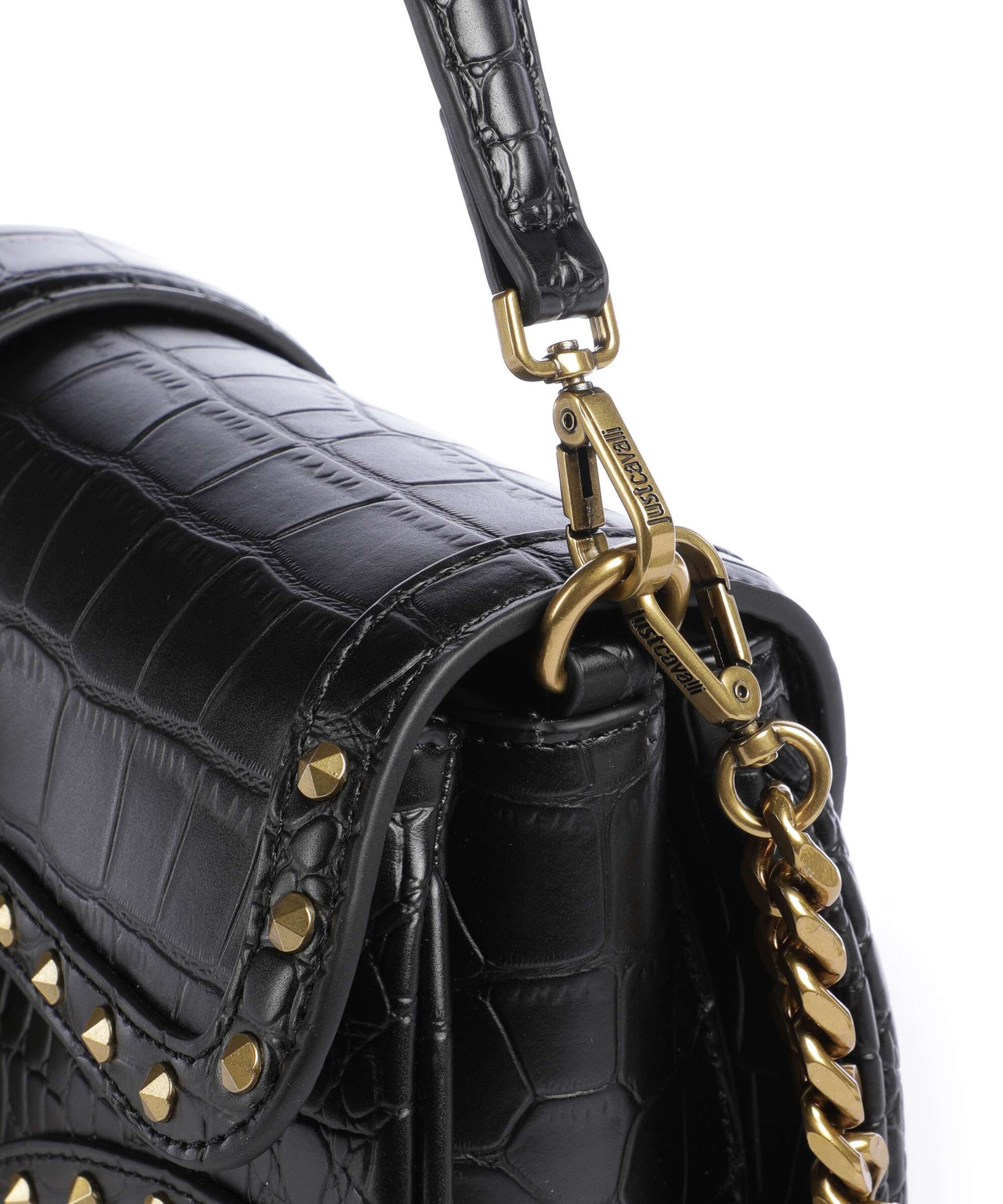 Just Cavalli Iconic Snakes Schoudertas black - Image 5
