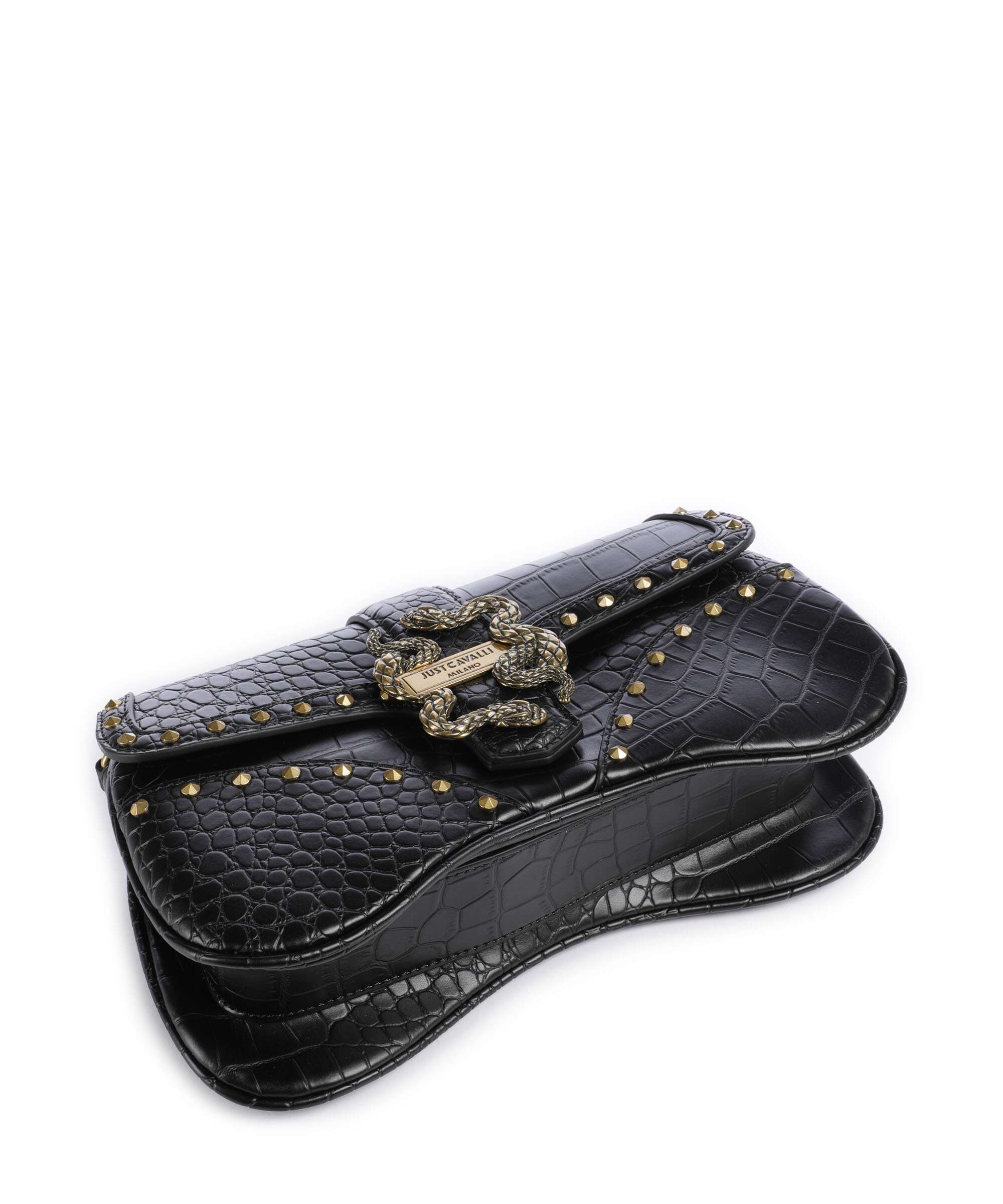 Just Cavalli Iconic Snakes Schoudertas black - Image 6