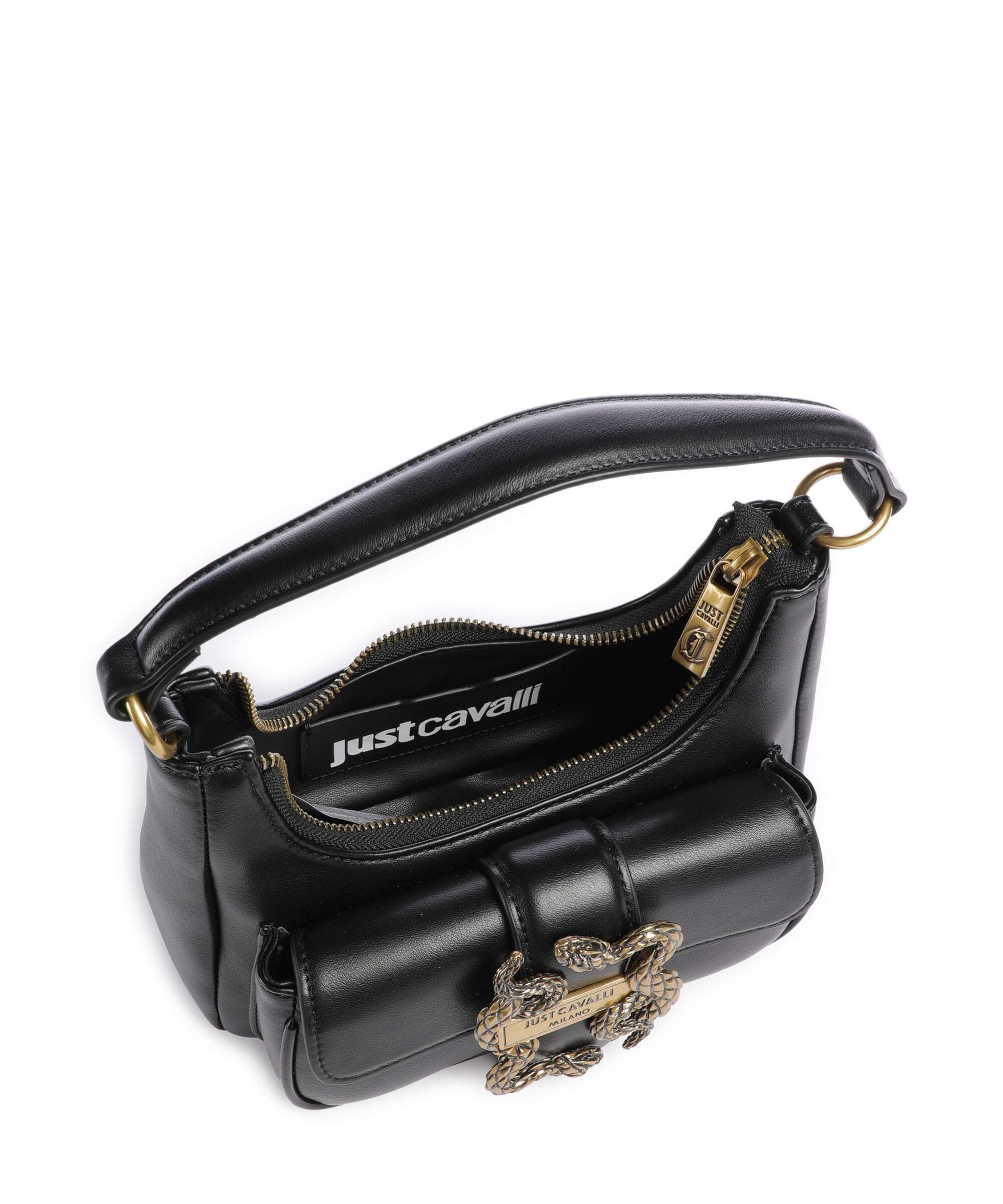 Just Cavalli Iconic Snakes Schoudertas black - Image 7