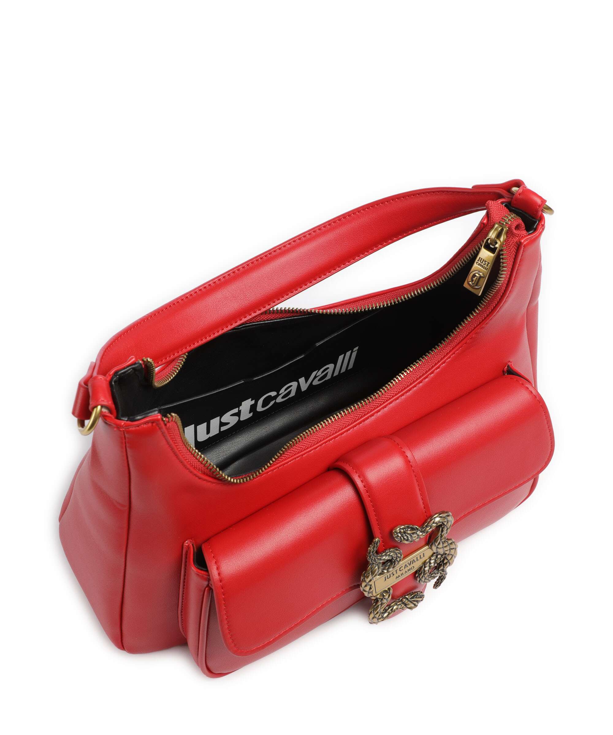 Just Cavalli Iconic Snakes Schoudertas tango red - Image 7