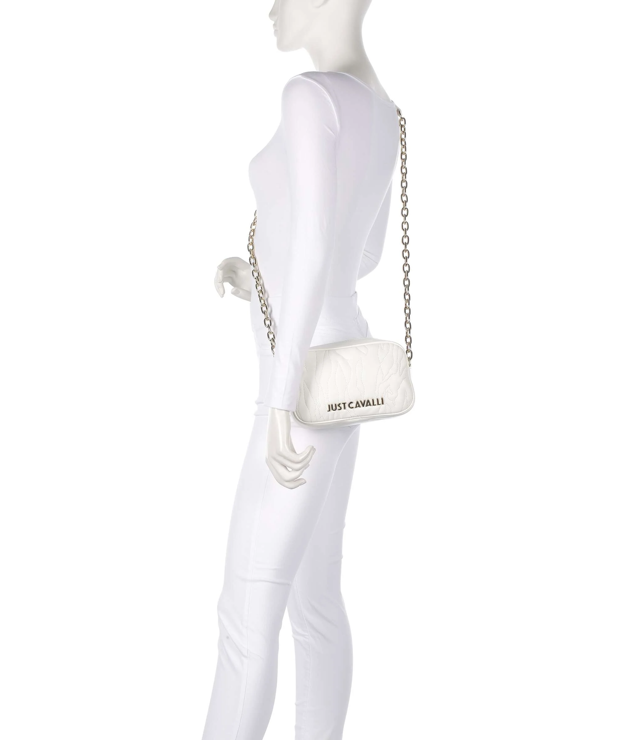 Just Cavalli Quilted Zebra Crossbody tas white - Image 3