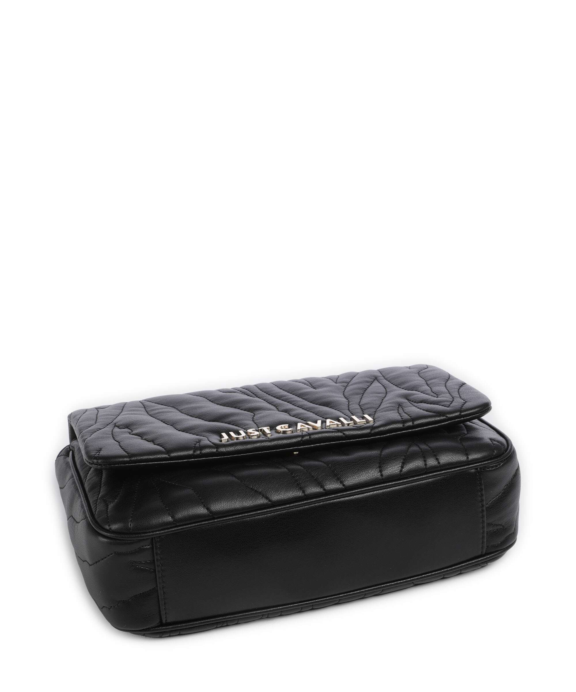 Just Cavalli Quilted Zebra Schoudertas black - Image 6