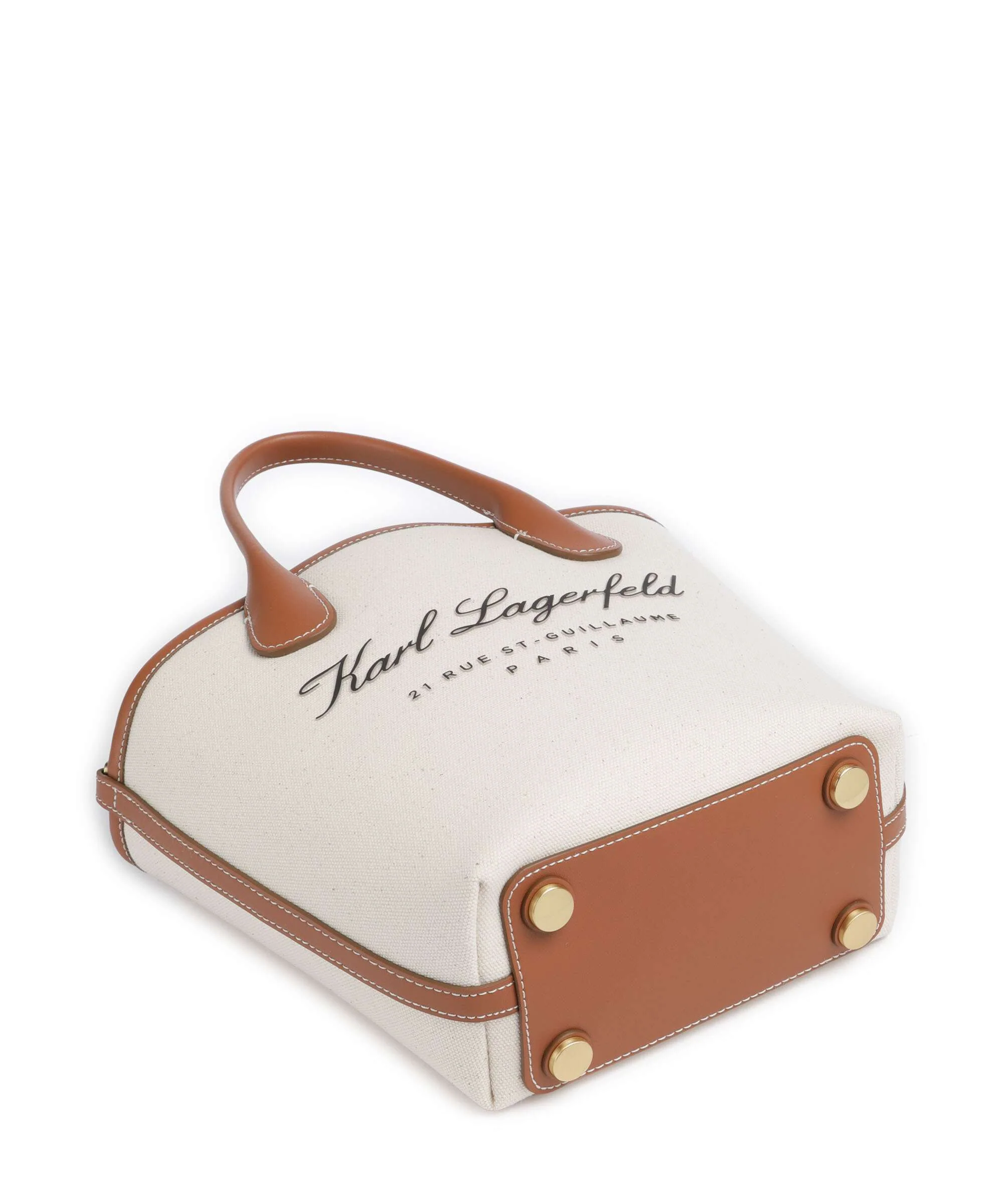 Karl Lagerfeld Hotel Karl Small Crossbody tas natural canvas/tan - Image 5