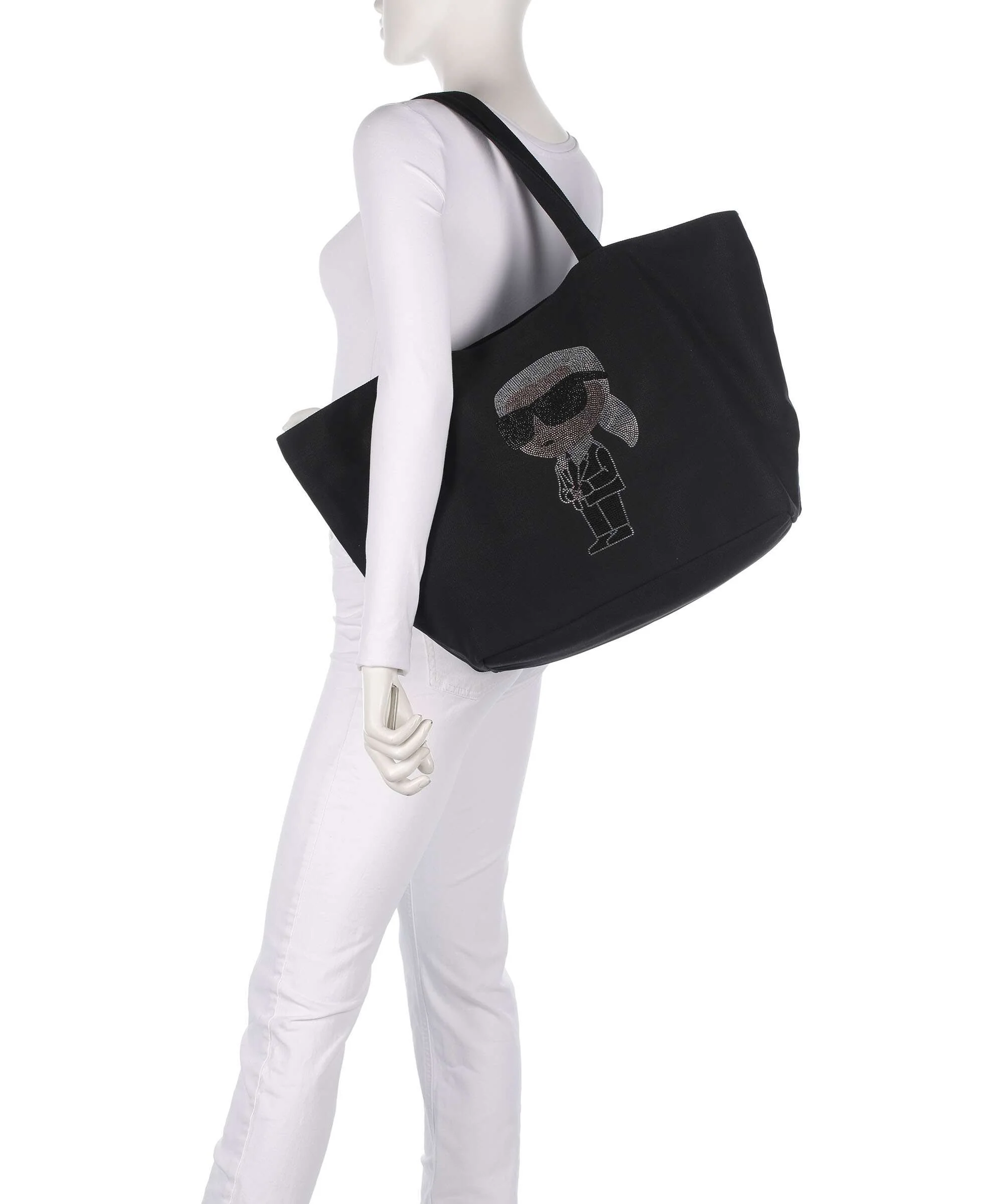 Karl Lagerfeld Ikon Boodschappentas black - Image 3