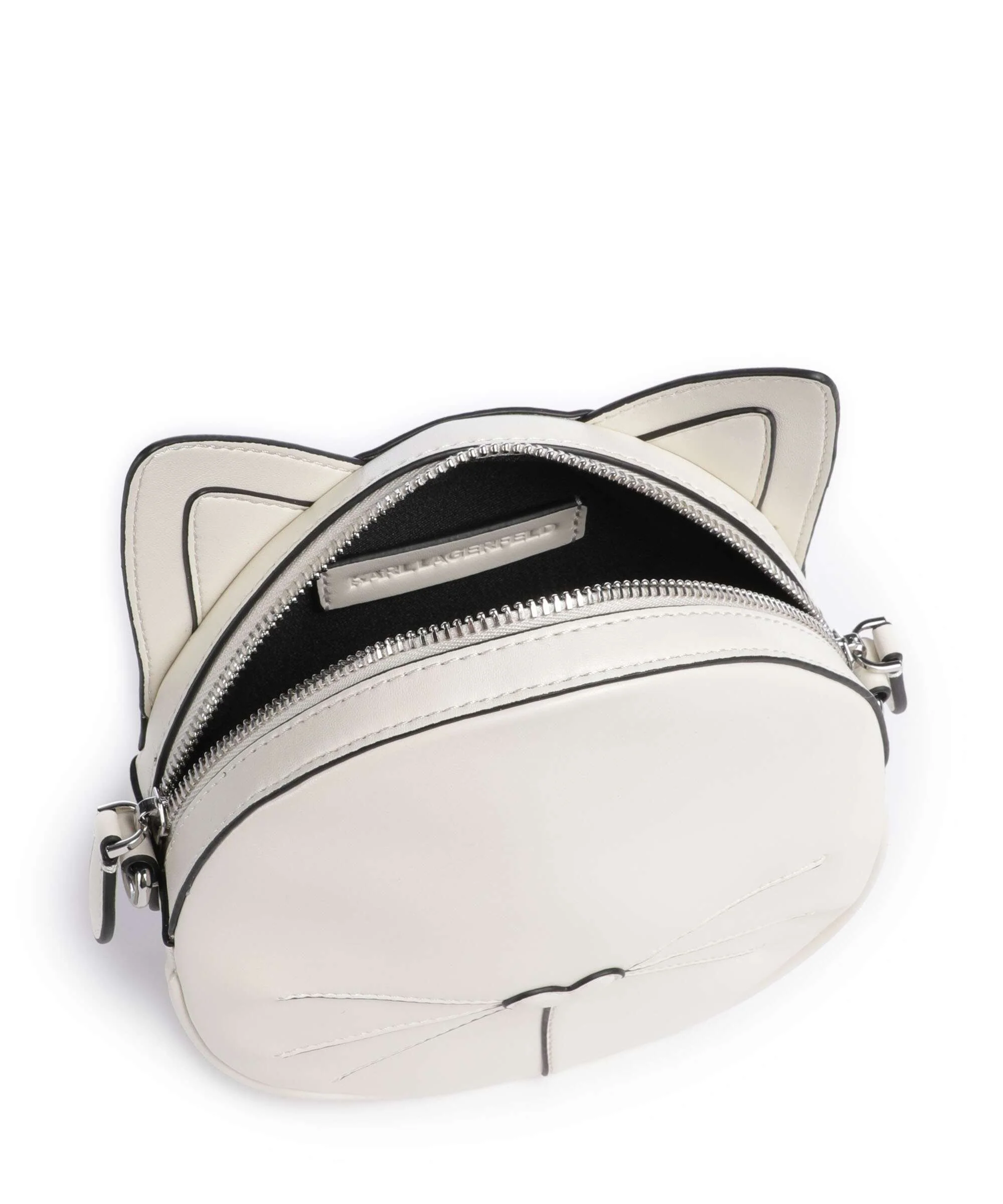 Karl Lagerfeld Ikon Chat Crossbody tas off white - Image 6