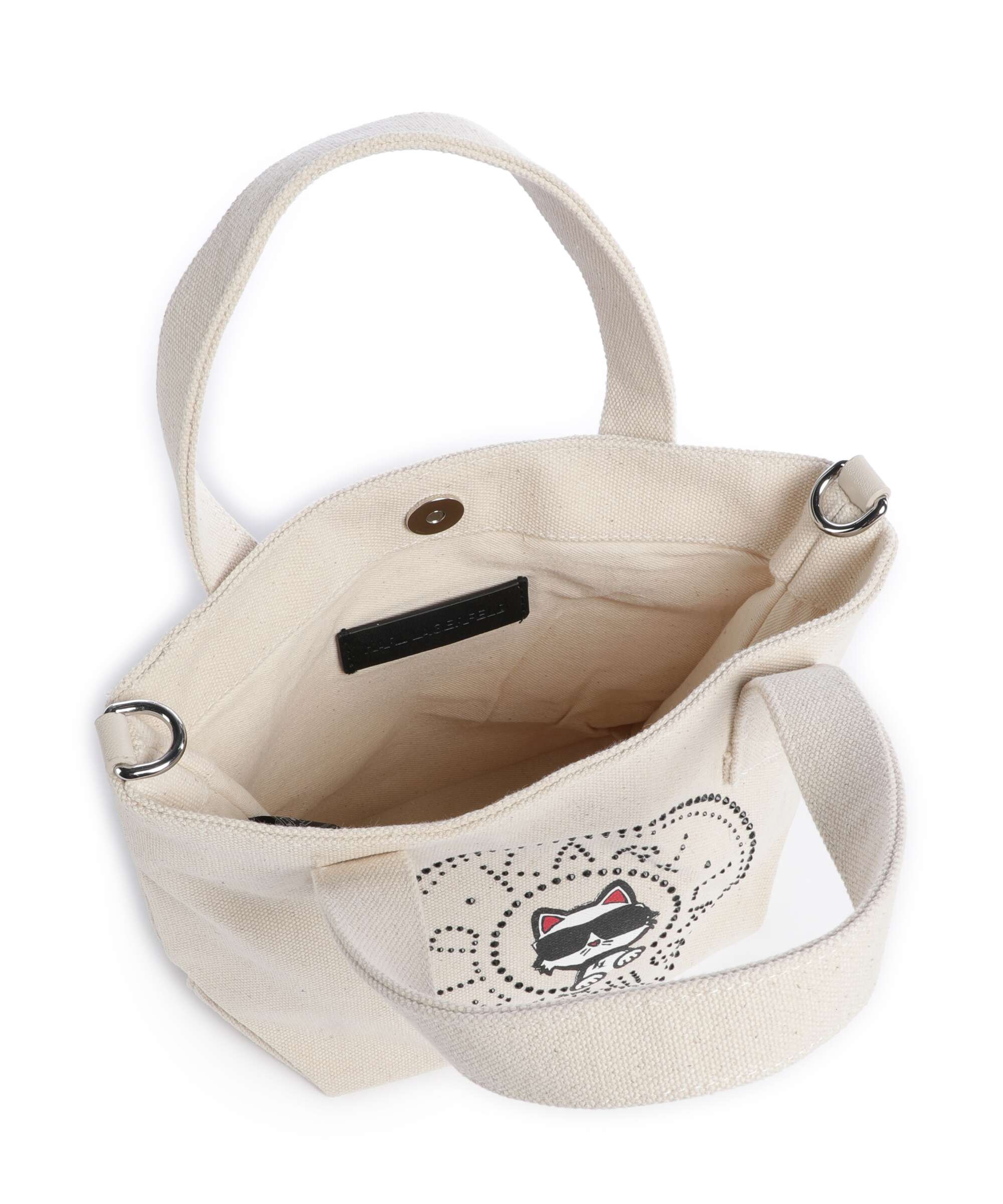 Karl Lagerfeld Ikon Circle Choupette Small Handtas off white - Image 6