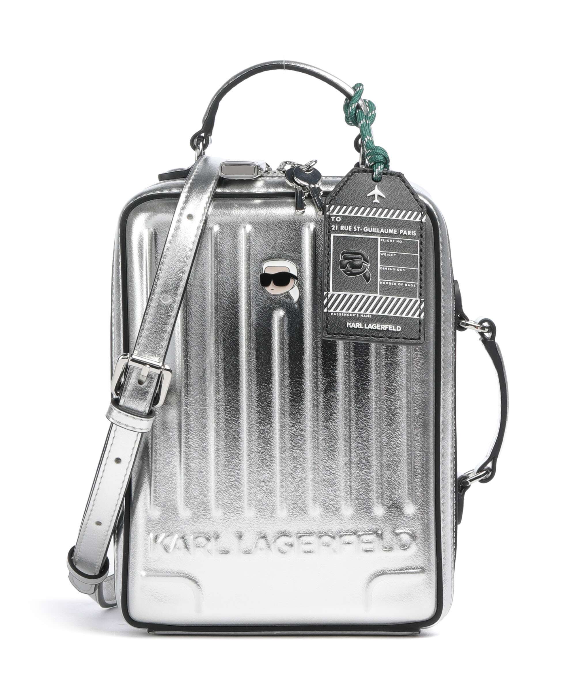 Karl Lagerfeld Ikon Crossbody tas silver