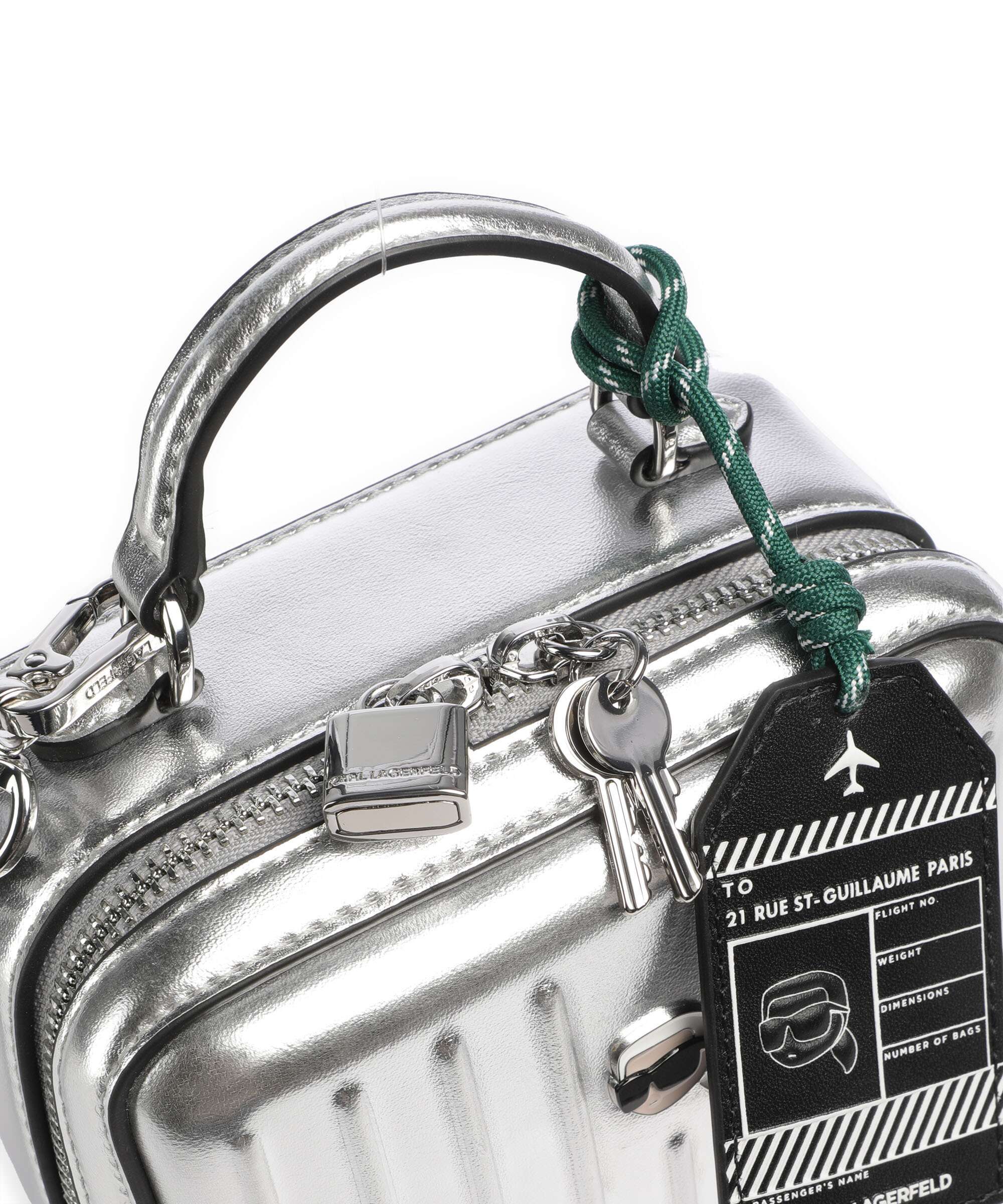 Karl Lagerfeld Ikon Crossbody tas silver - Image 4
