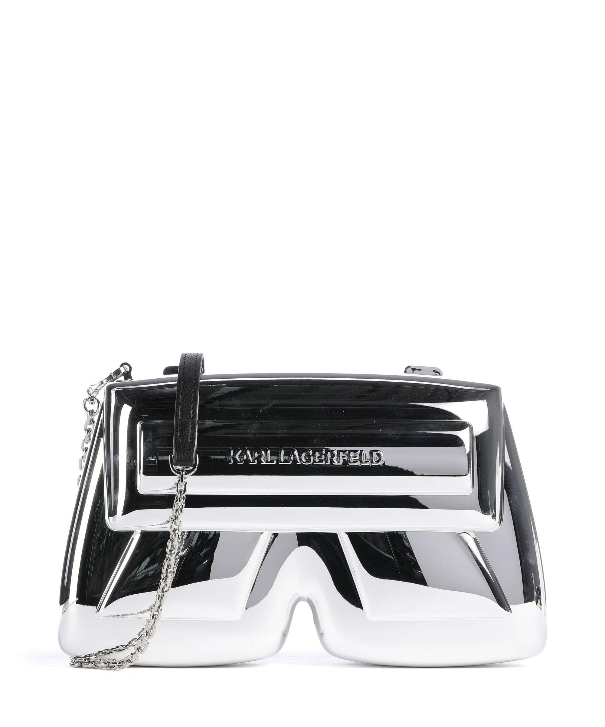 Karl Lagerfeld Ikon K Crossbody tas silver metal