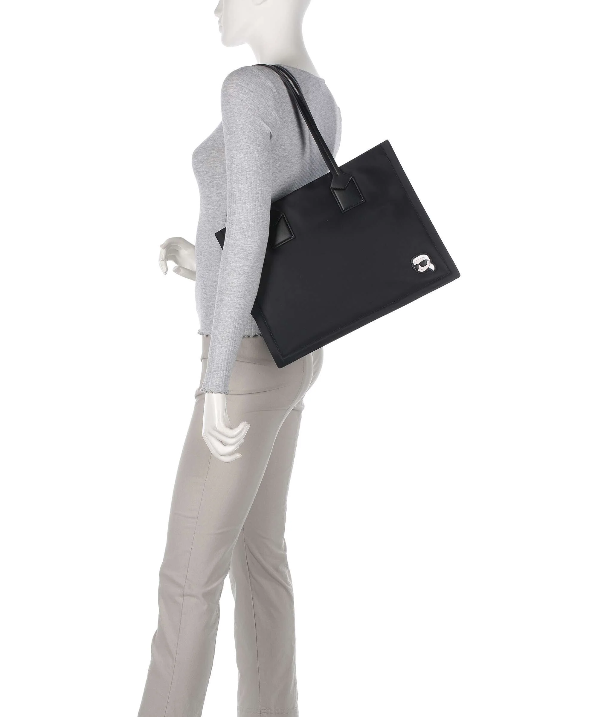 Karl Lagerfeld Ikon Medium Boodschappentas black - Image 3