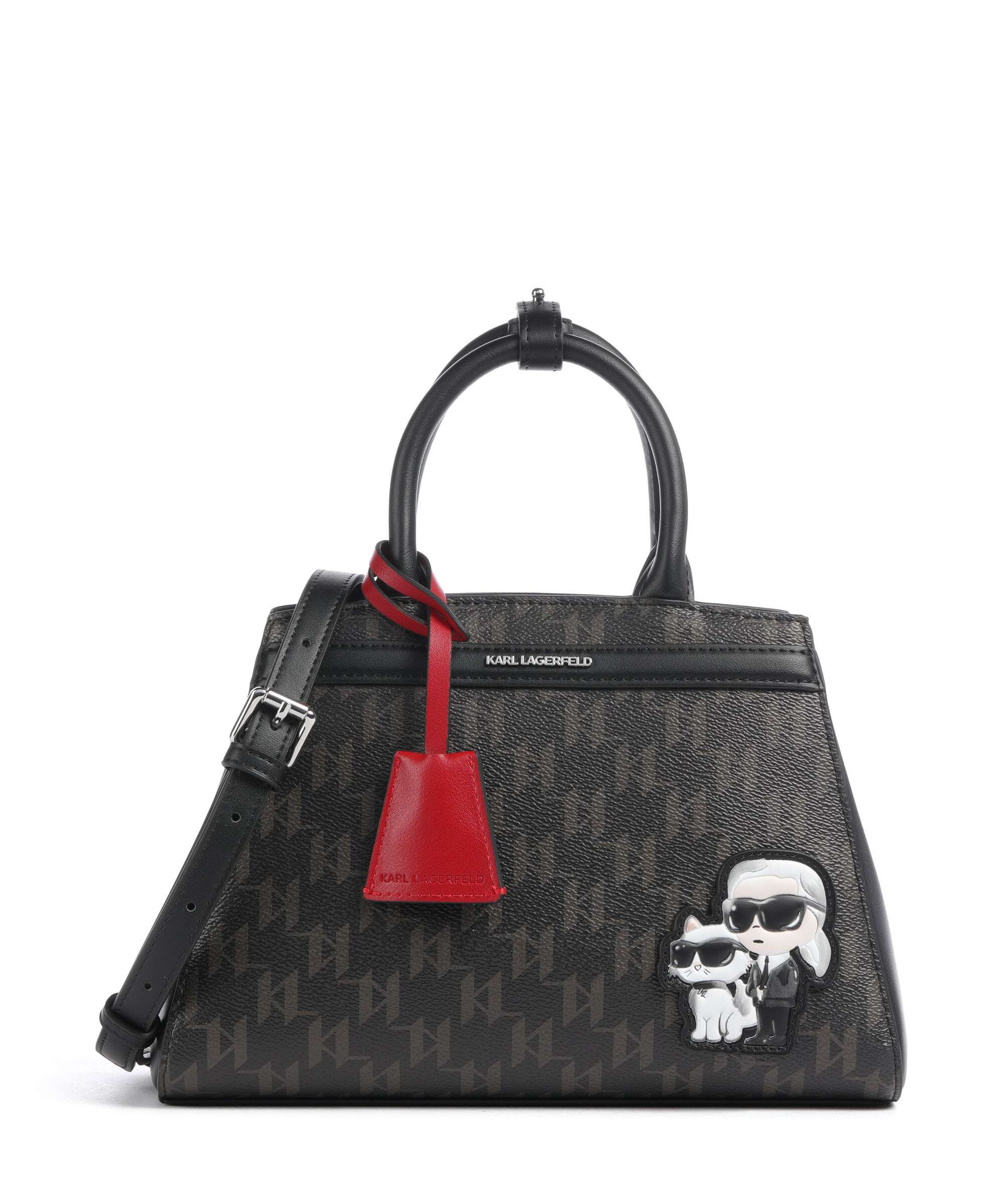 Karl Lagerfeld Ikon Monogram Handtas brown/kl mono