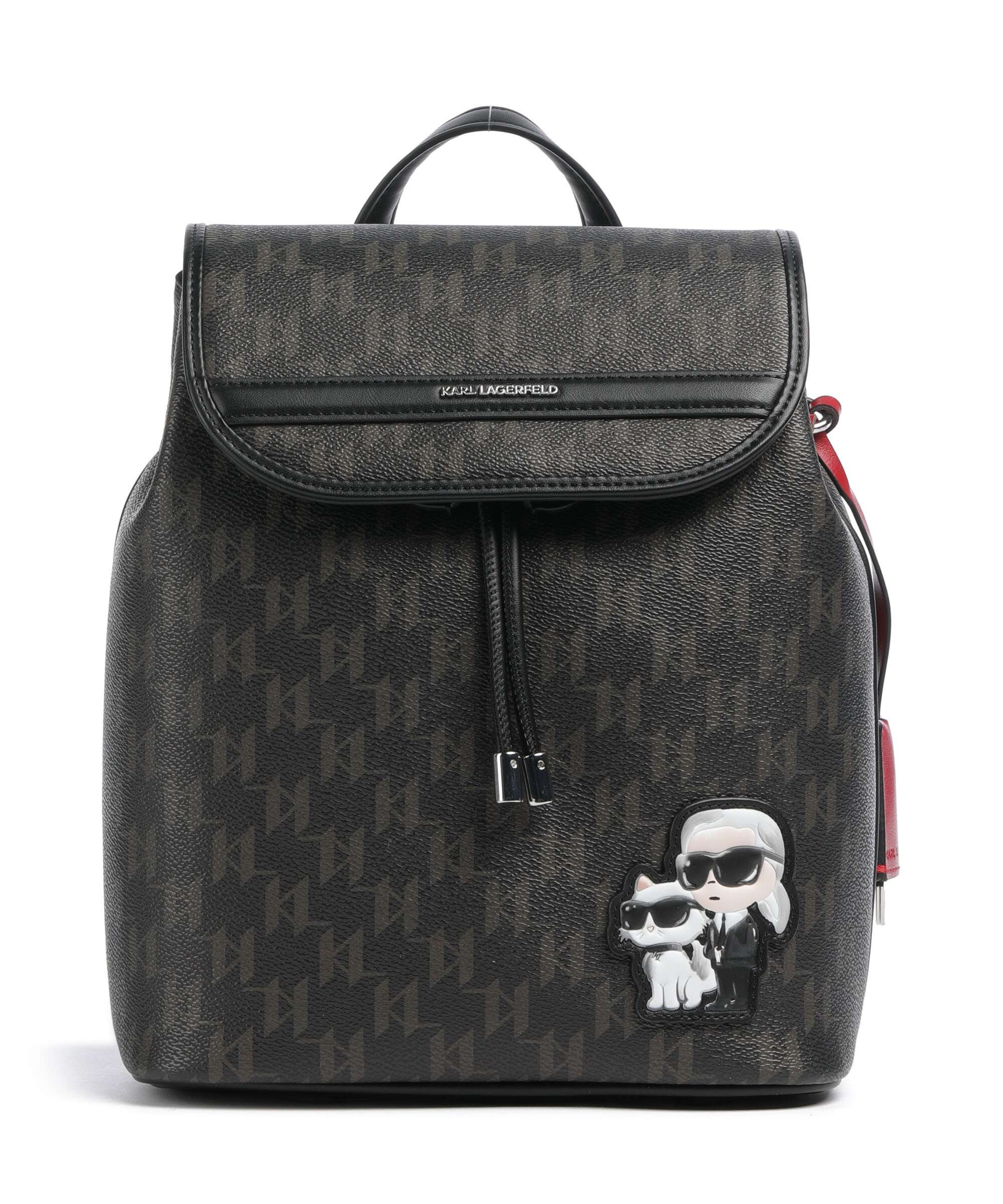 Karl Lagerfeld Ikon Monogram Small Rugzak brown/kl mono