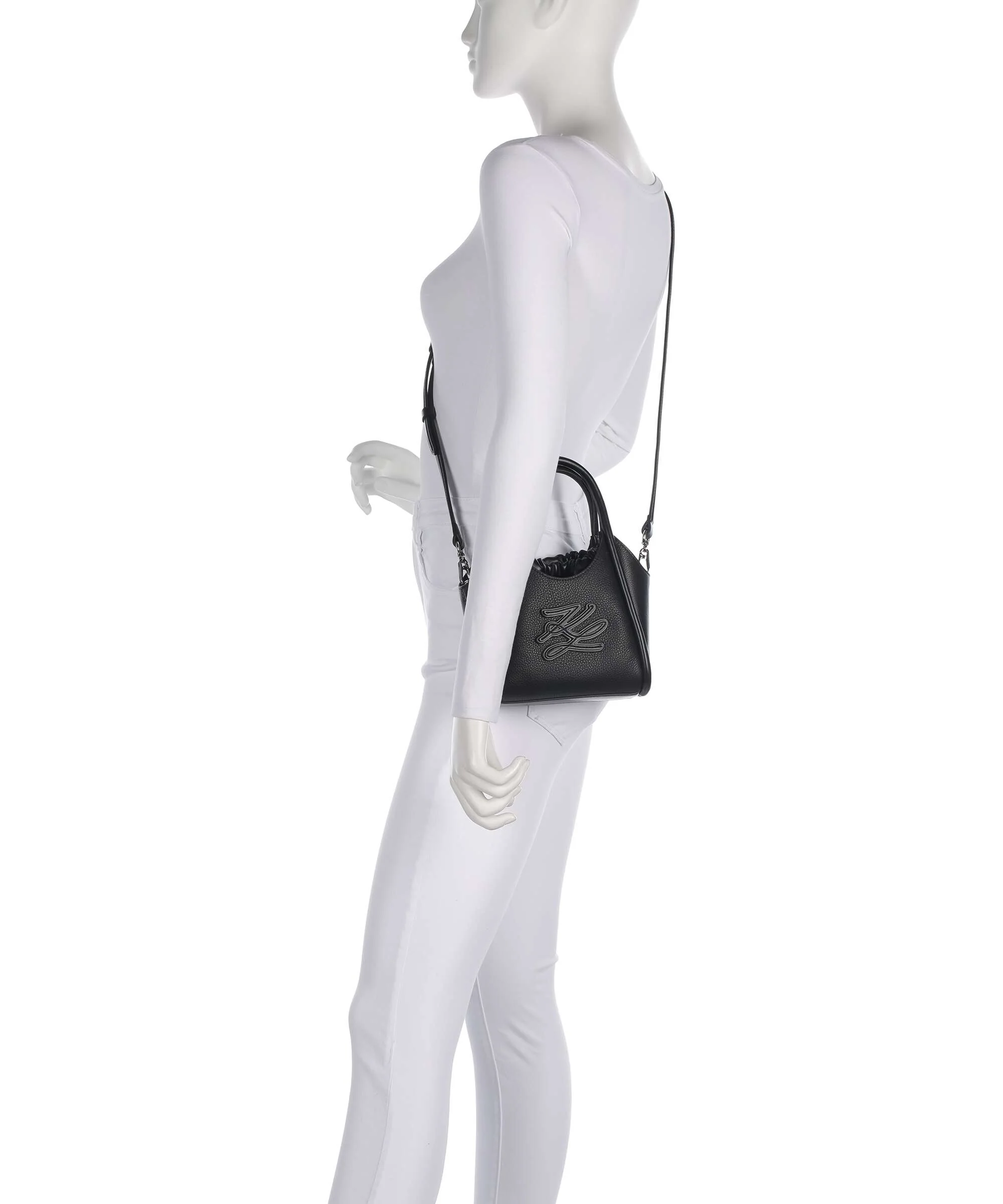 Karl Lagerfeld K/Autograph Mini Crossbody tas black/nickel - Image 3