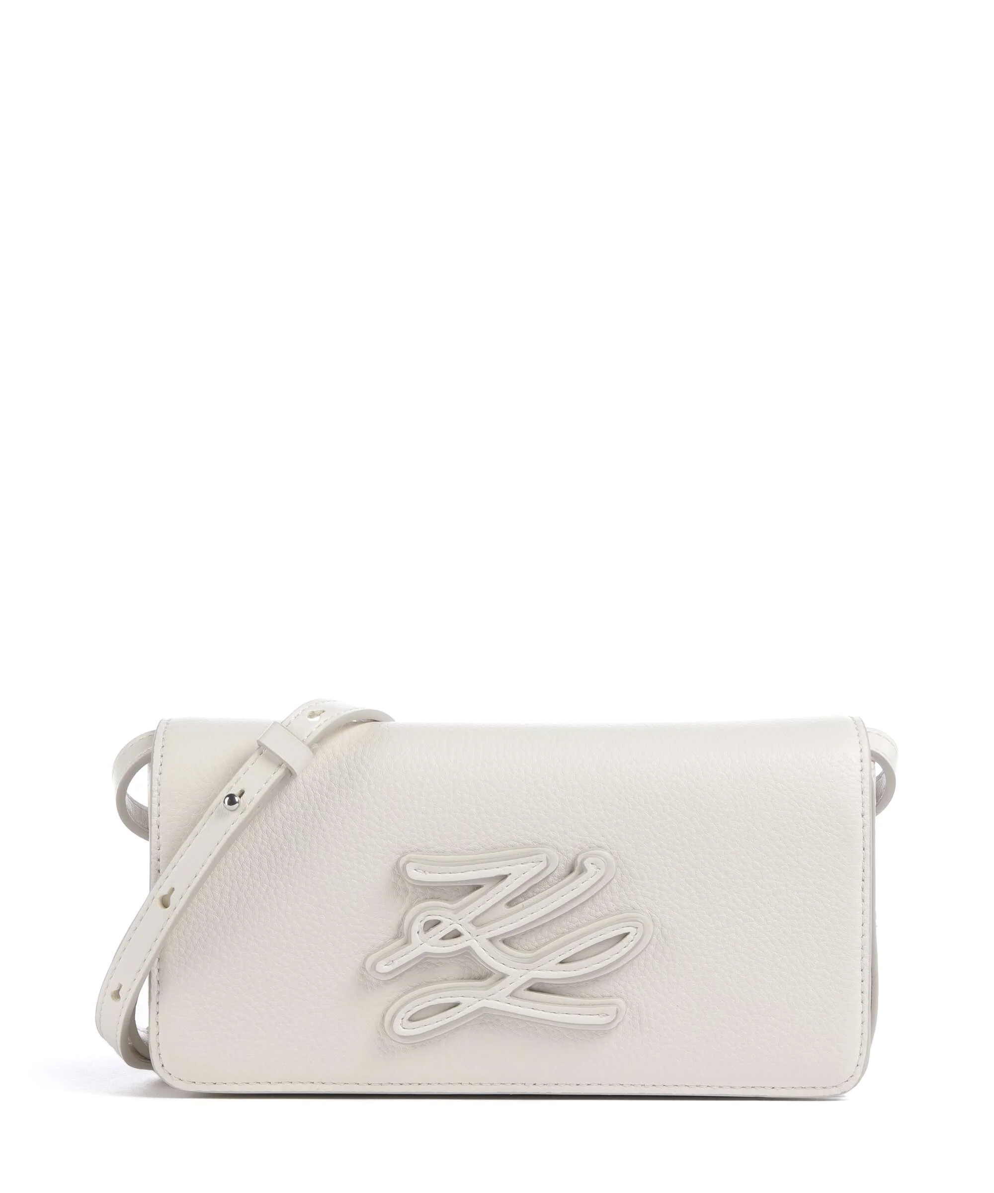 Karl Lagerfeld K/Autograph Mini Crossbody tas off white
