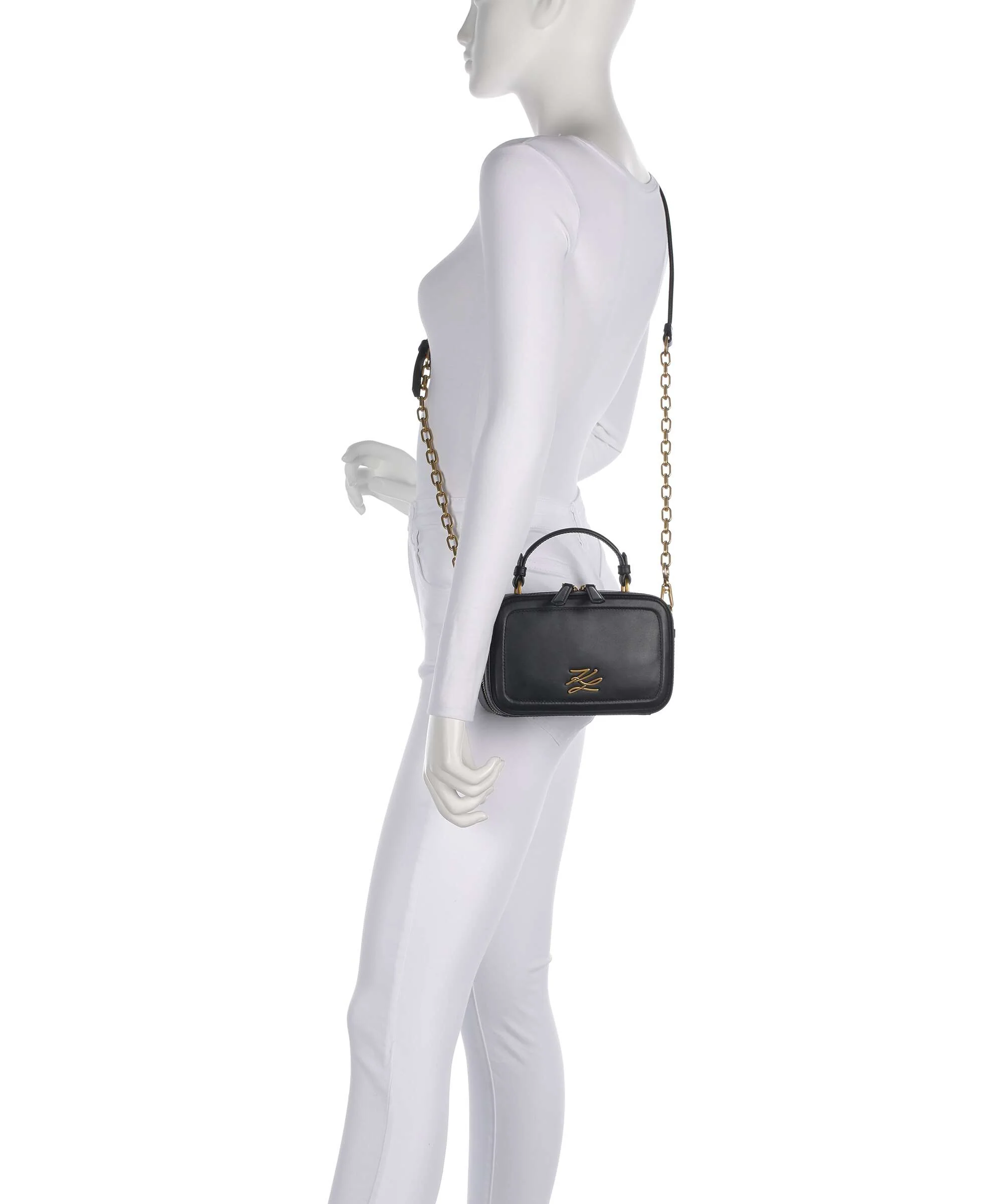 Karl Lagerfeld K/Autograph Small Crossbody tas black/gold - Image 3