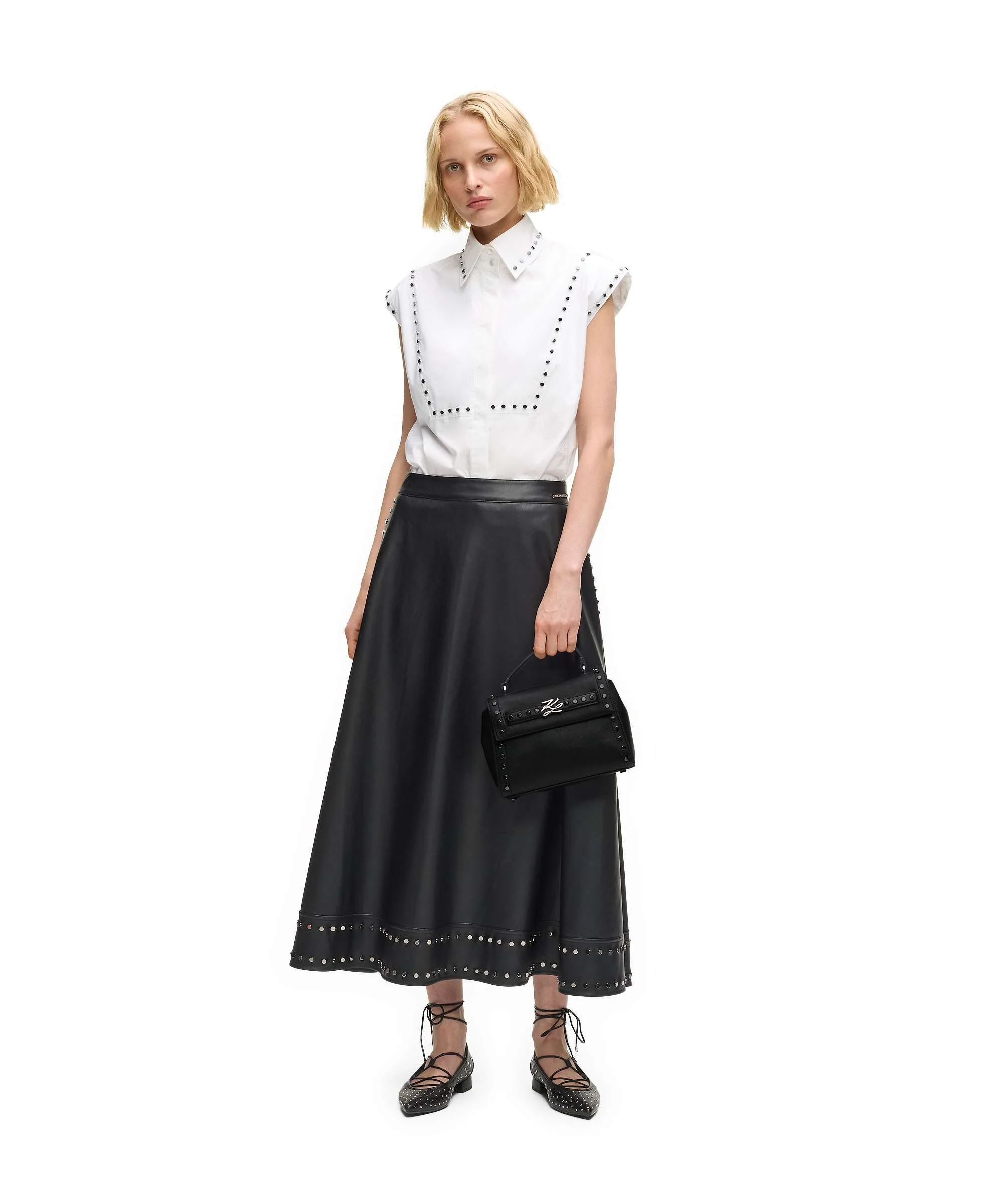 Karl Lagerfeld K/Autograph Small Handtas black embellishment - Image 3