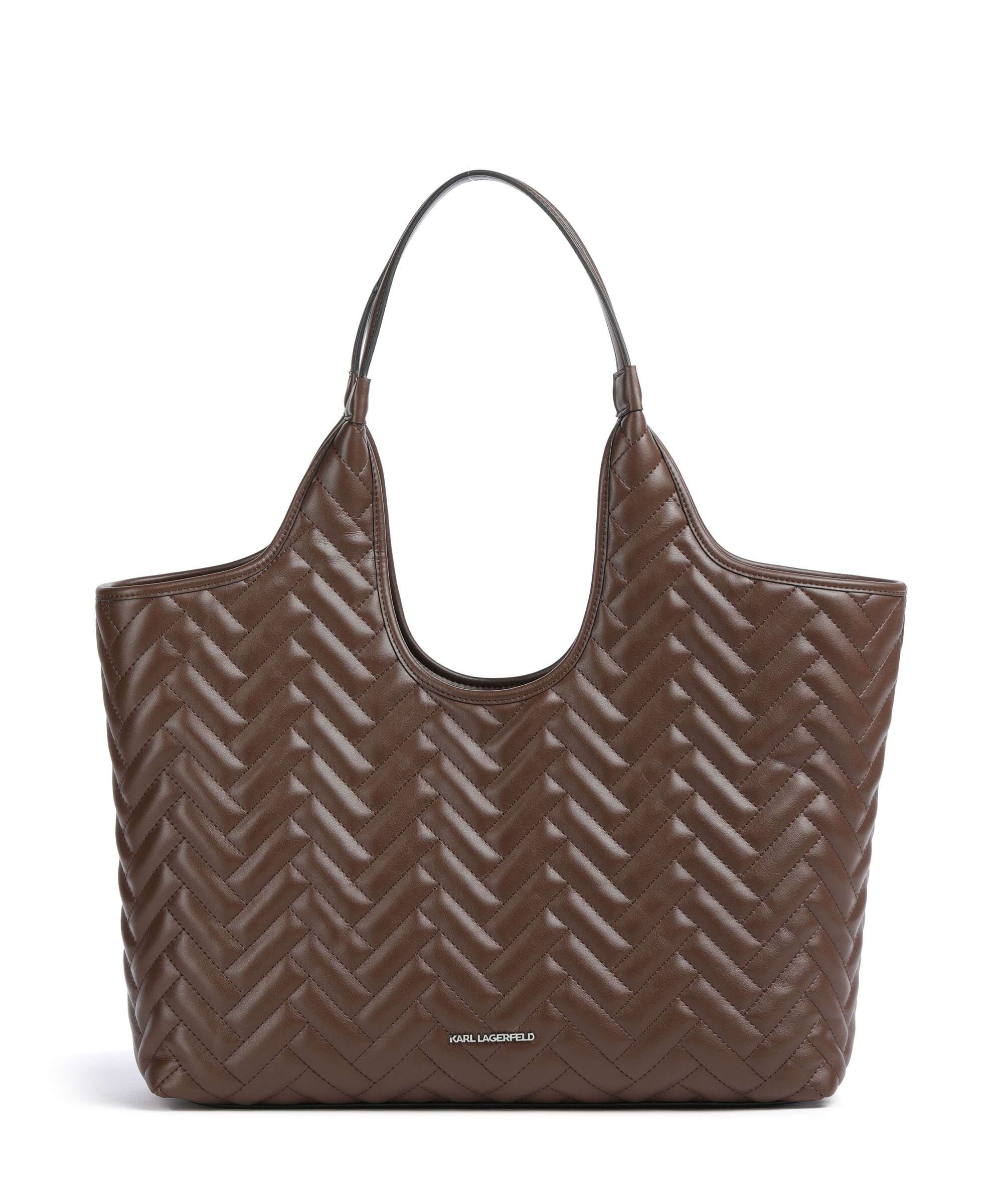 Karl Lagerfeld K/Brick Medium Boodschappentas dark friar brown